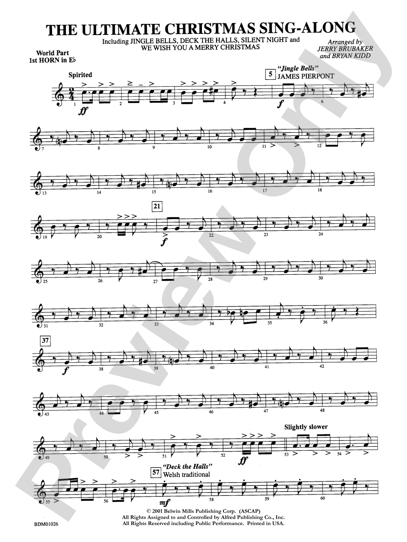 The Ultimate Christmas Sing-Along: WP 1st Horn in E-flat