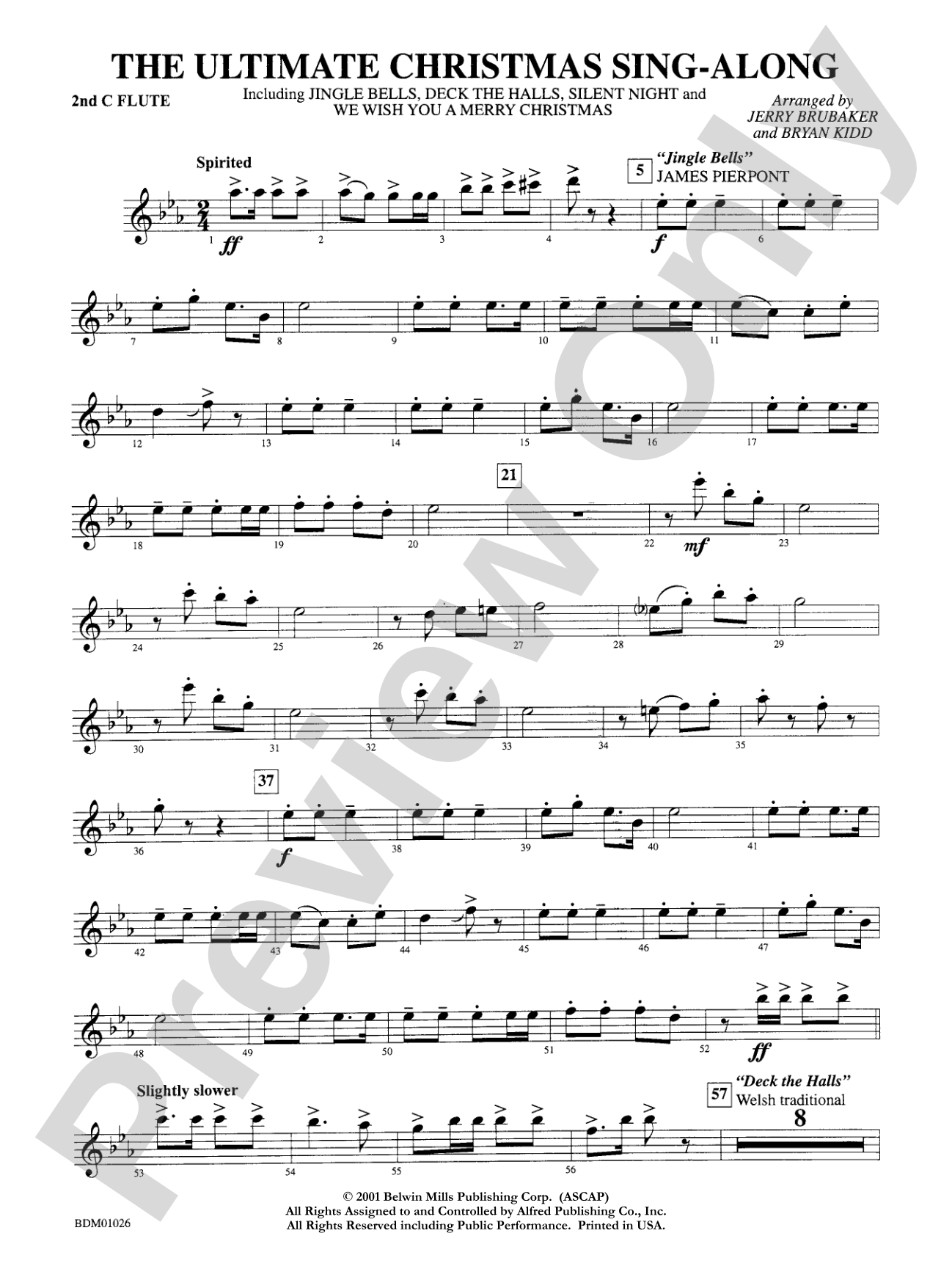 The Ultimate Christmas Sing-Along: 2nd Flute