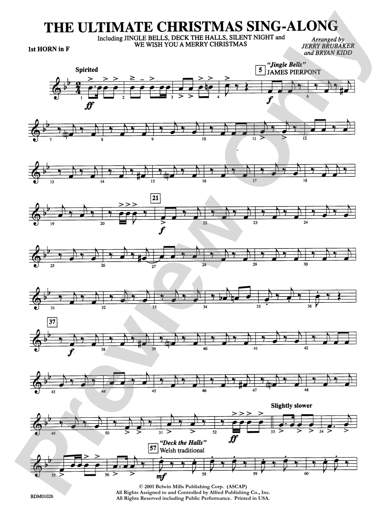 The Ultimate Christmas Sing-Along: 1st F Horn