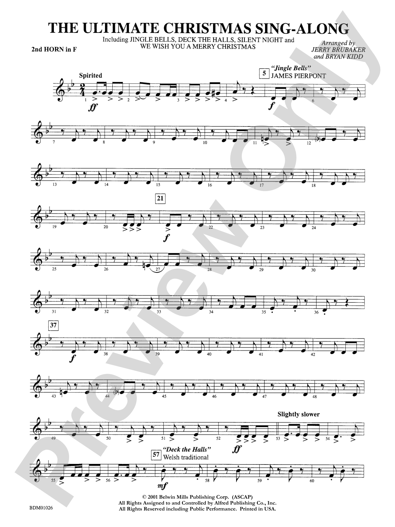 The Ultimate Christmas Sing-Along: 2nd F Horn