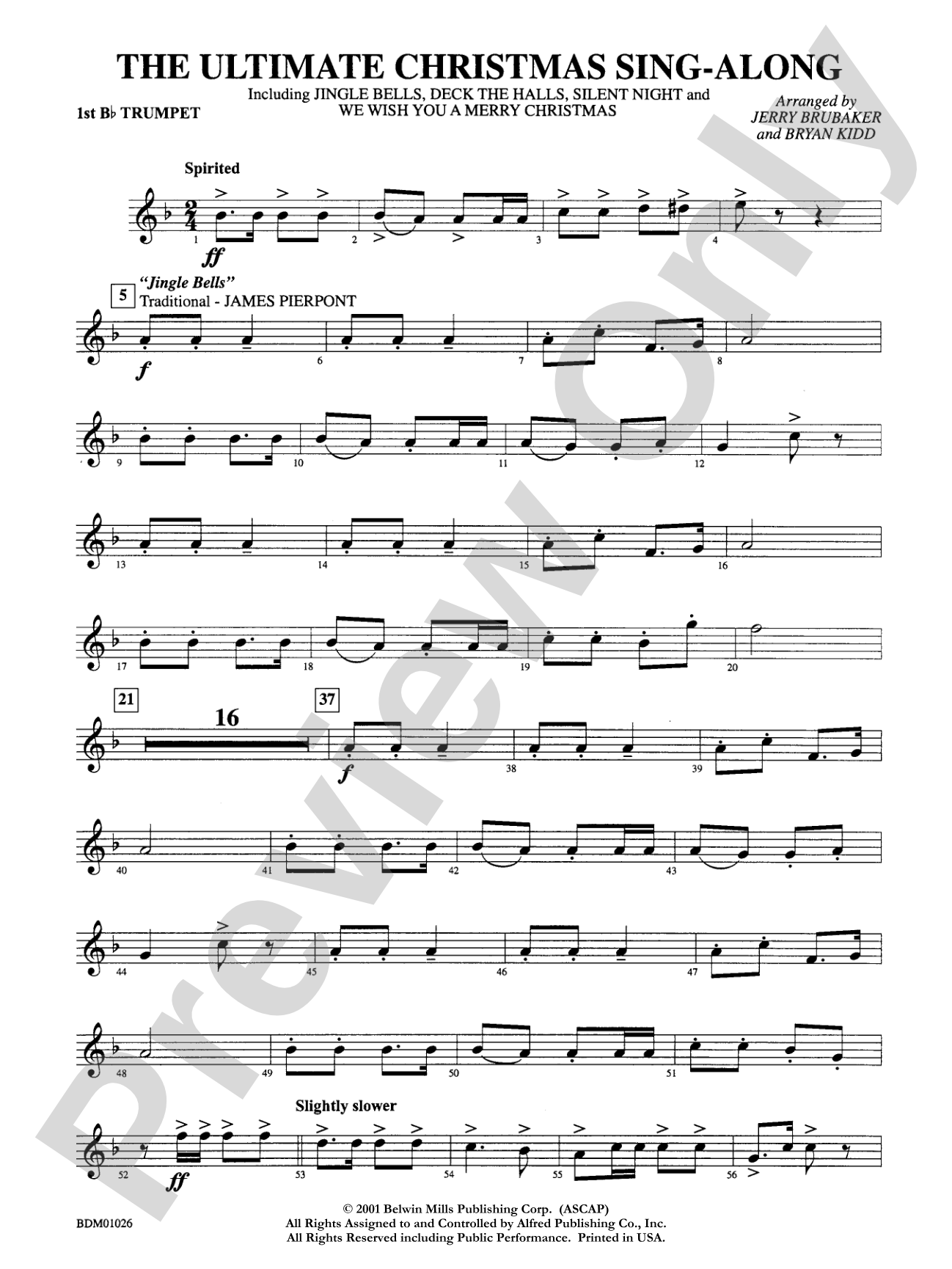 The Ultimate Christmas Sing-Along: 1st B-flat Trumpet