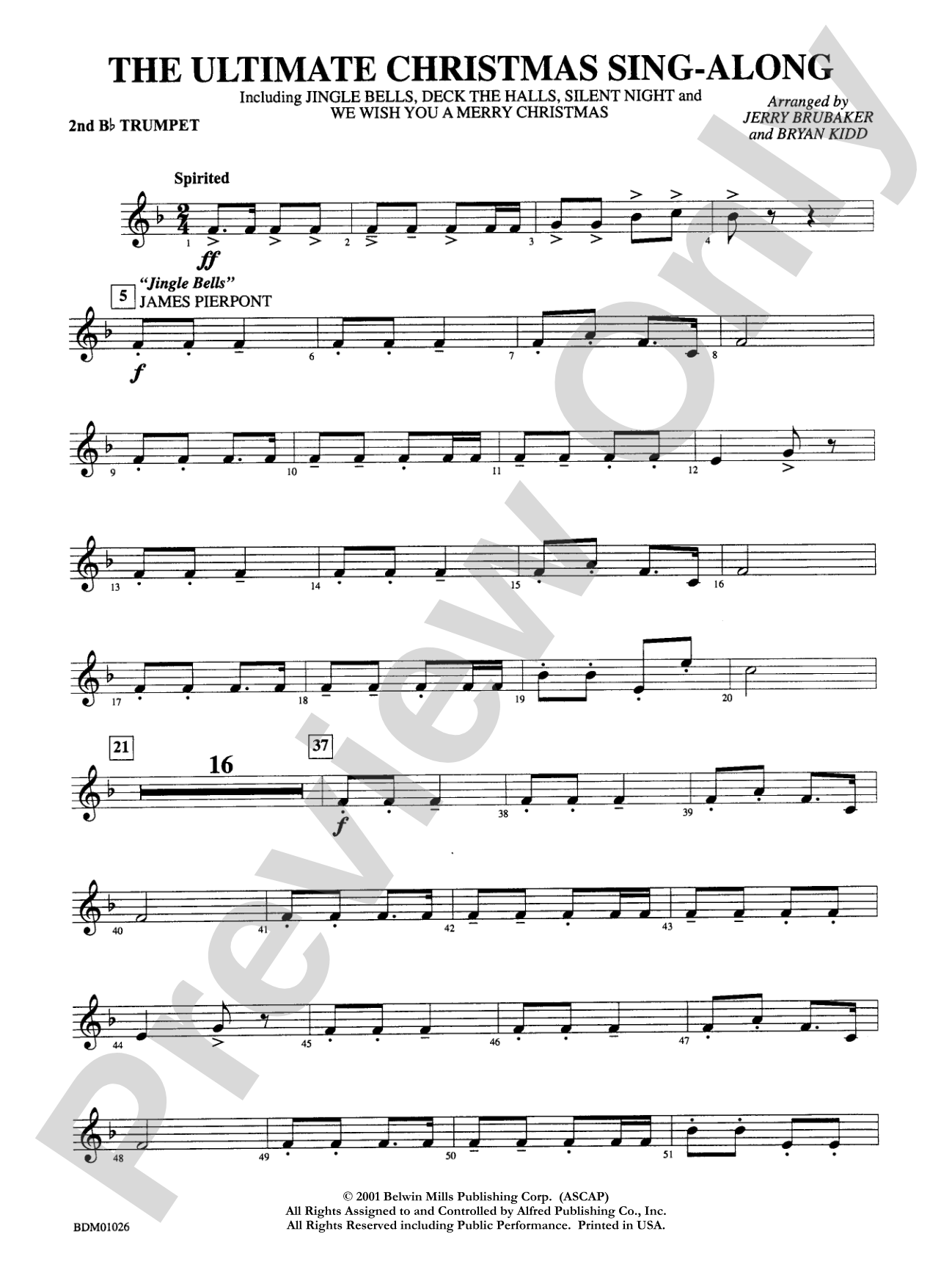The Ultimate Christmas Sing-Along: 2nd B-flat Trumpet
