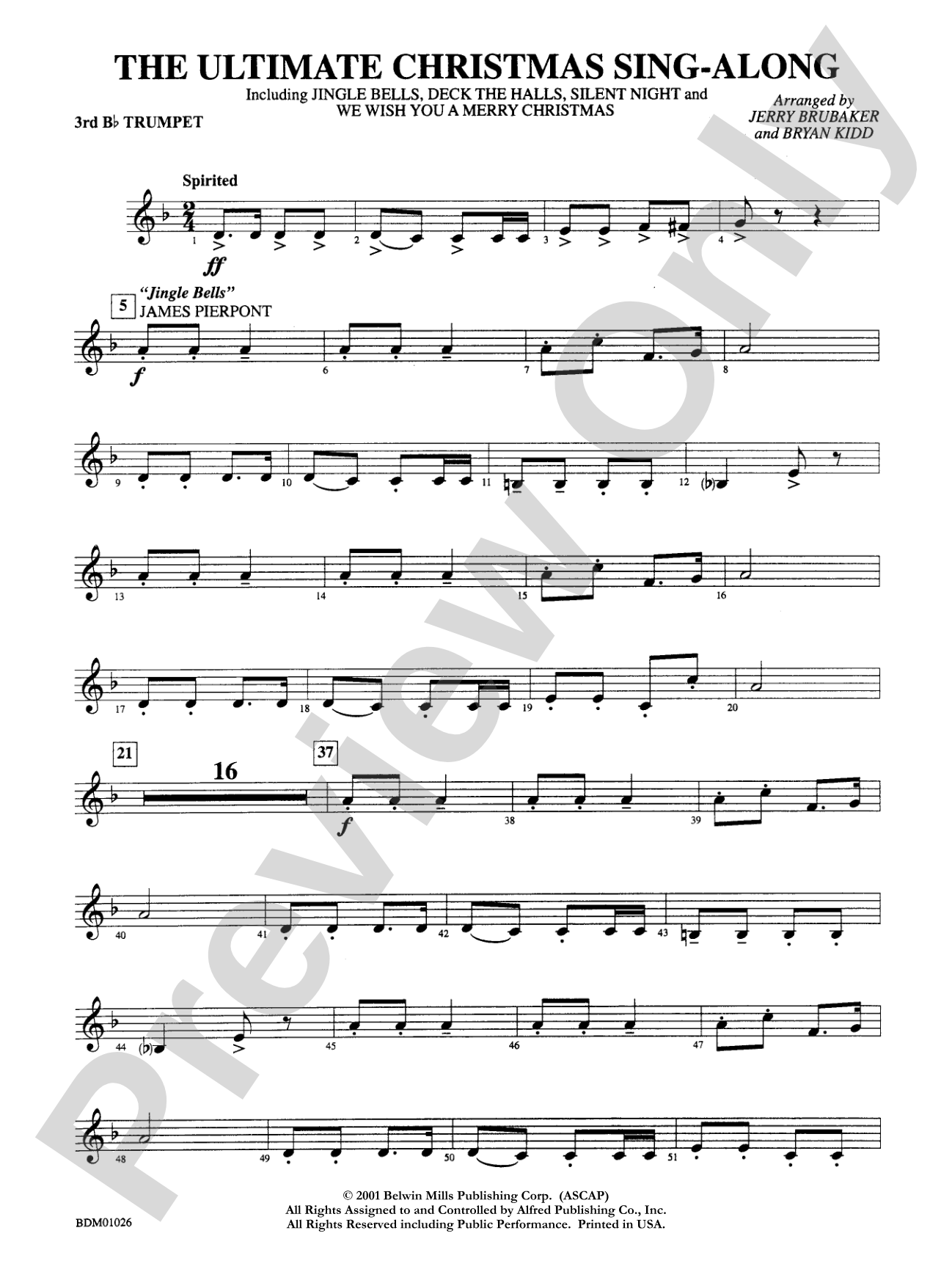 The Ultimate Christmas Sing-Along: 3rd B-flat Trumpet