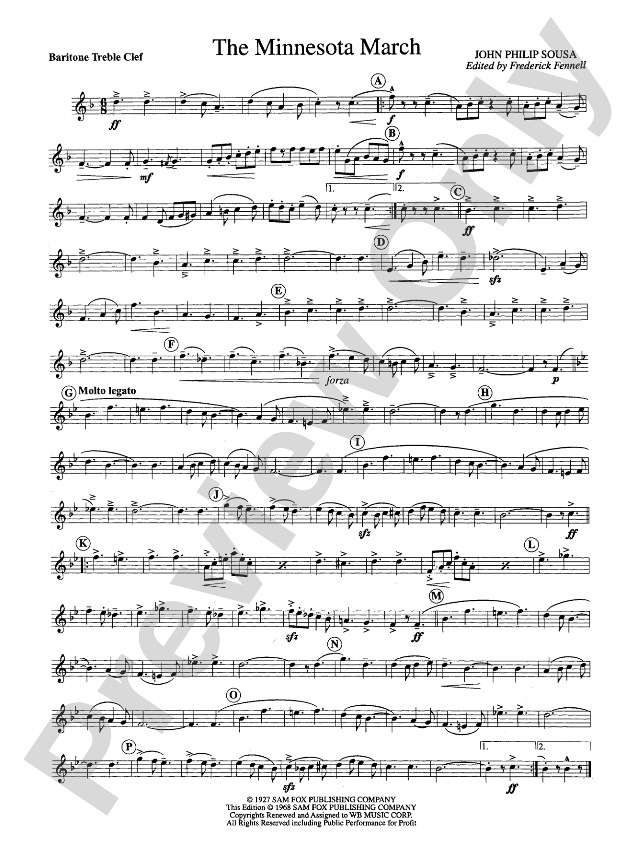The Minnesota March: Baritone T.C.
