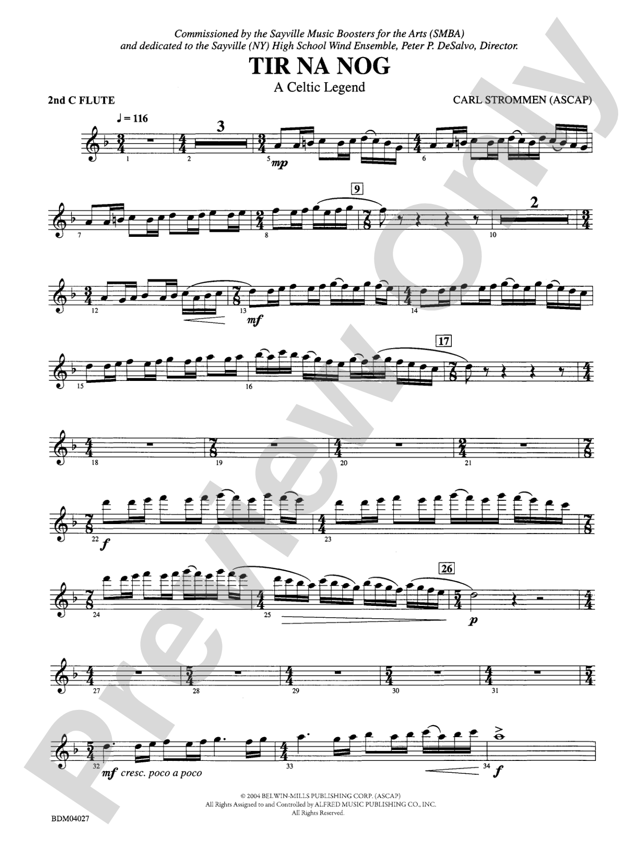 Tir Na Nog (A Celtic Legend): 2nd Flute