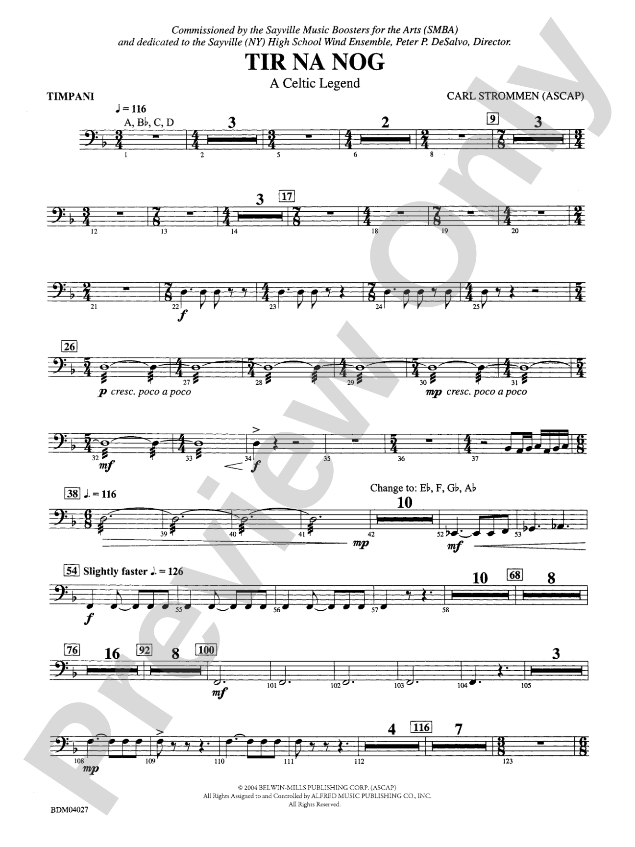 Tir Na Nog (A Celtic Legend): Timpani