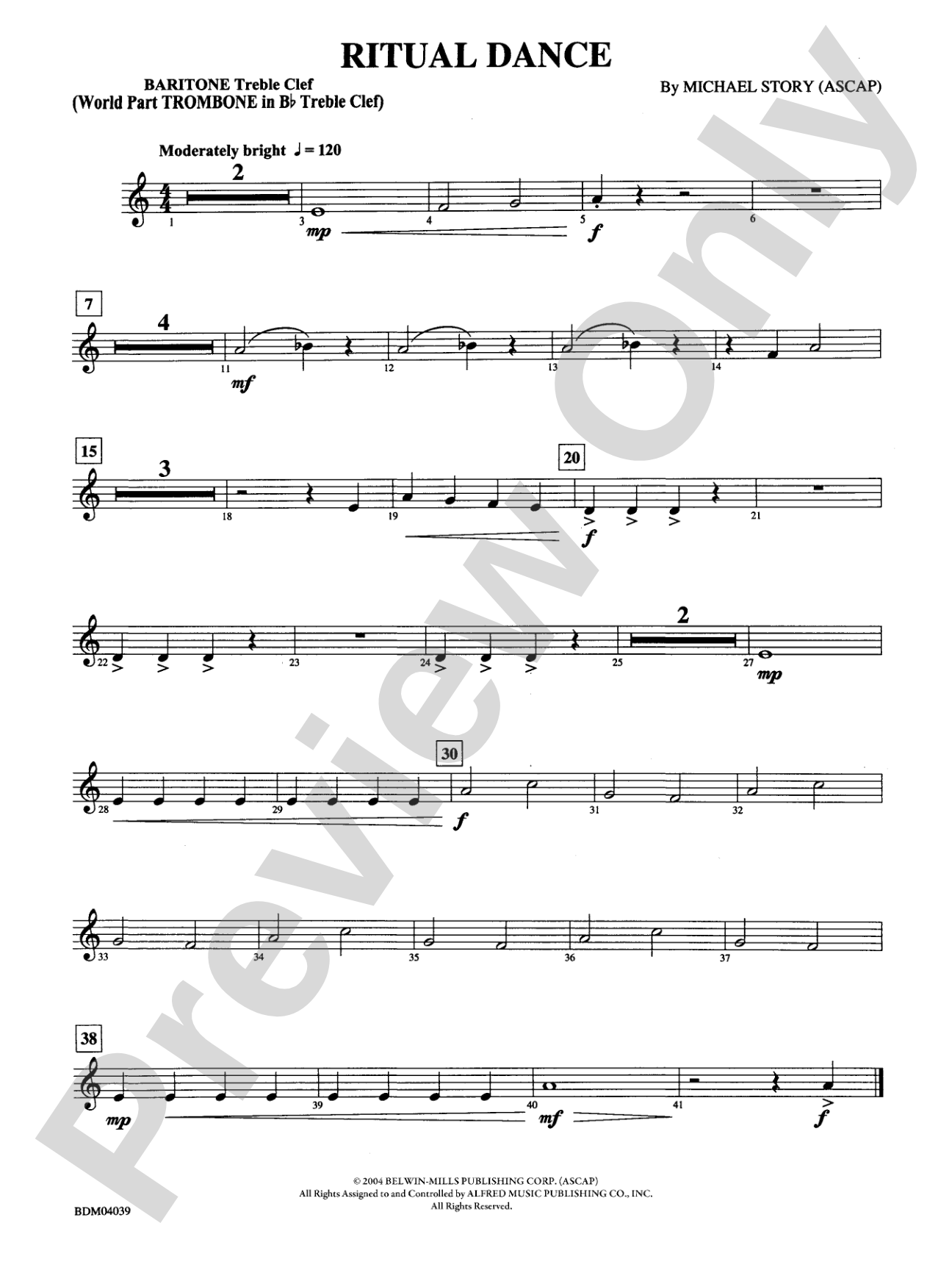 Ritual Dance: Baritone T.C.