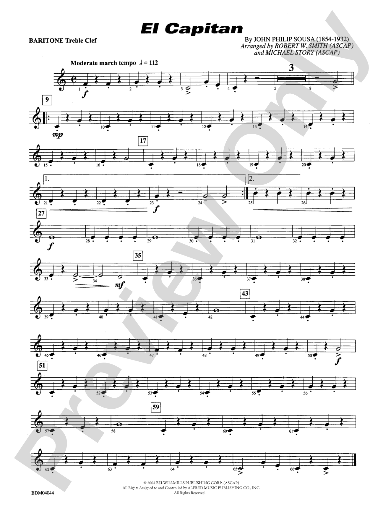 El Capitan: Baritone T.C.