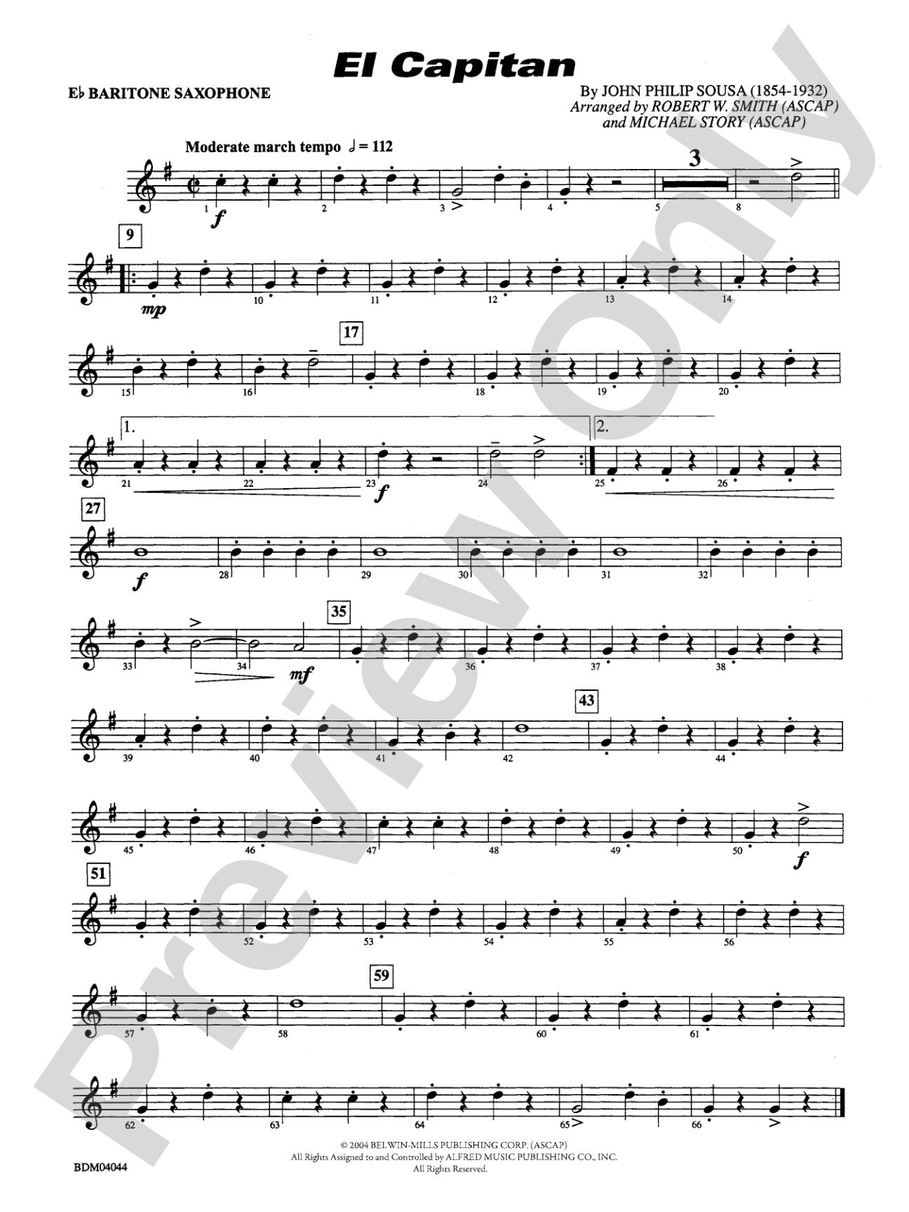 El Capitan: E-flat Baritone Saxophone