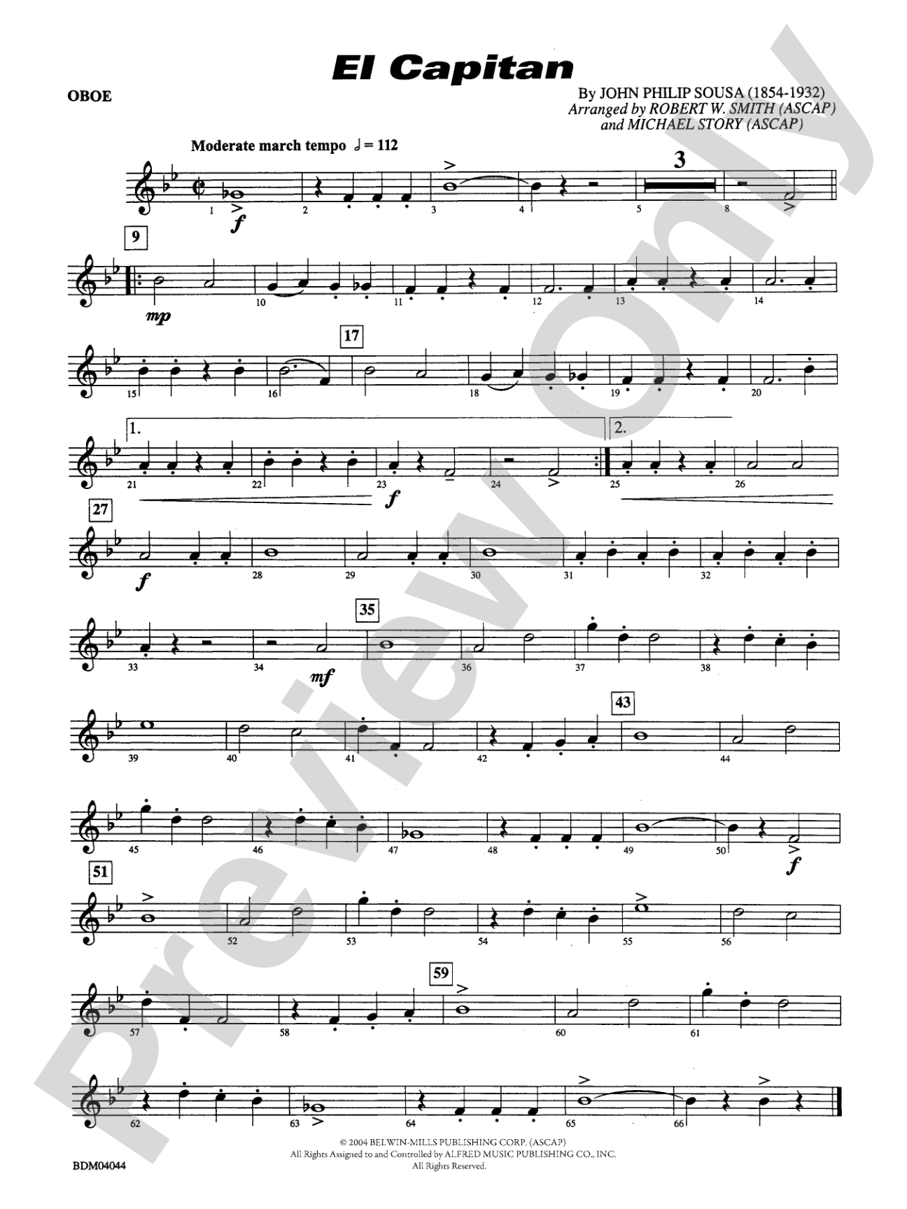 El Capitan: Oboe