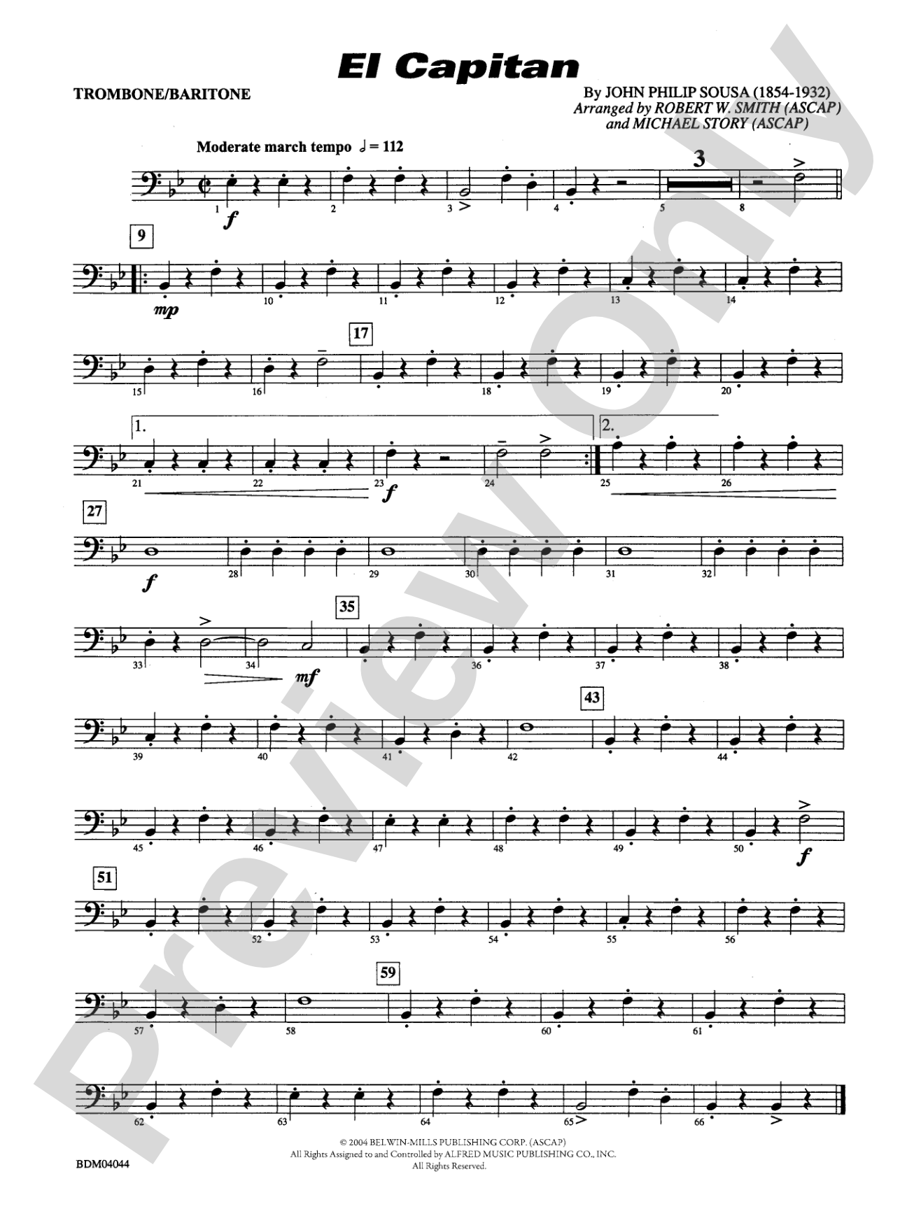 El Capitan: 1st Trombone