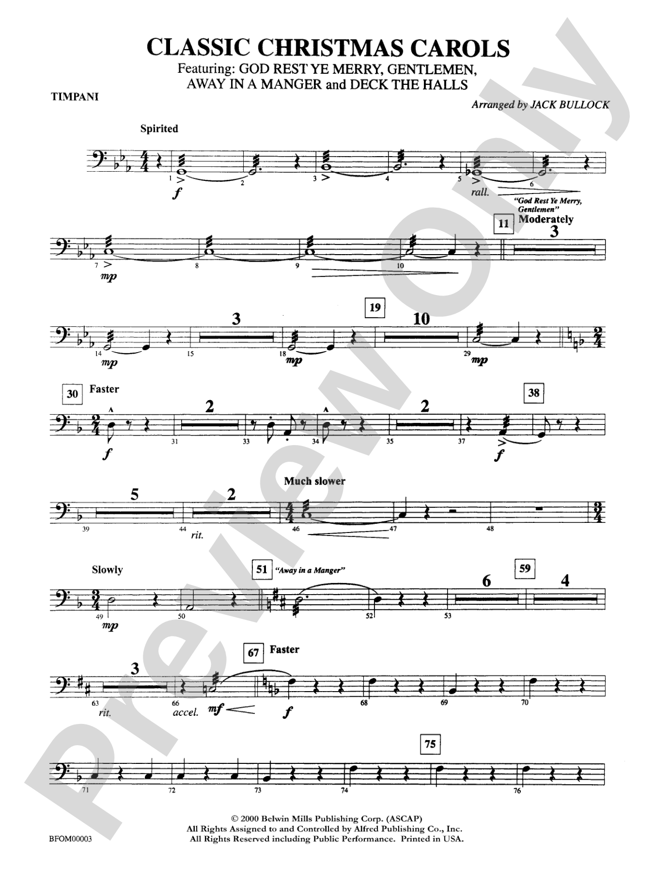 Classic Christmas Carols: Timpani