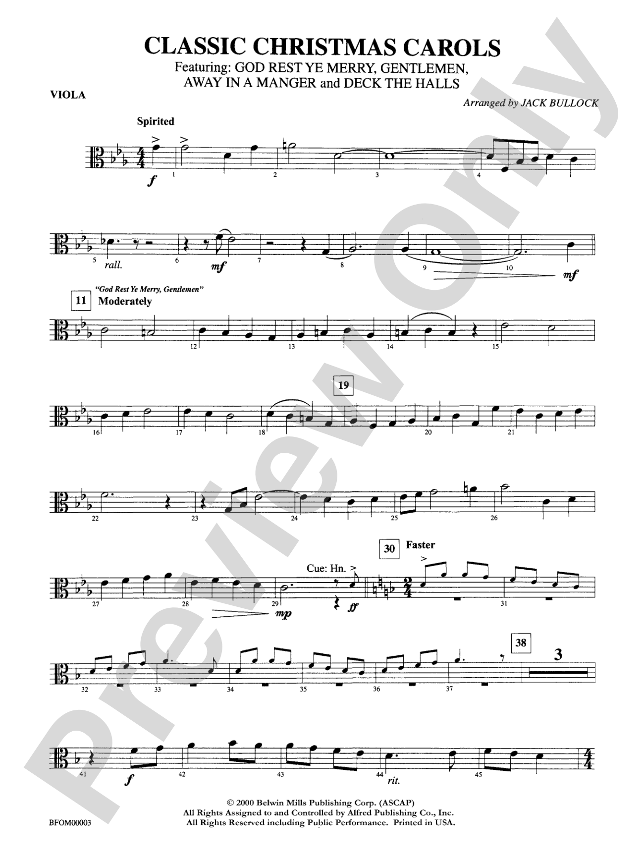 Classic Christmas Carols: Viola