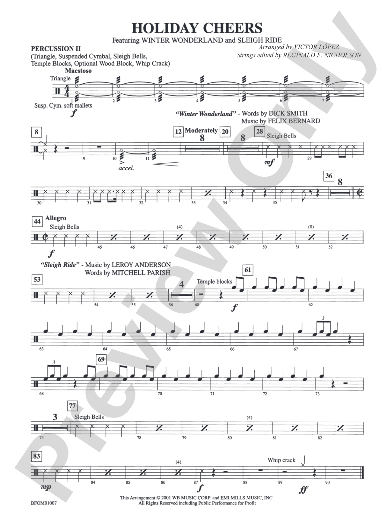 Holiday Cheers: 2nd Percussion