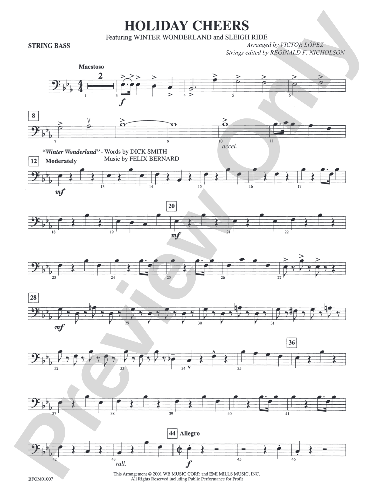 Holiday Cheers: String Bass