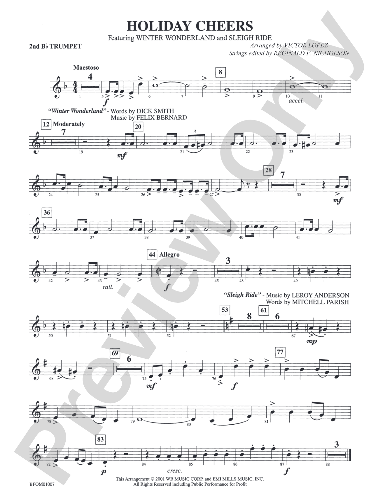 Holiday Cheers: 2nd B-flat Trumpet