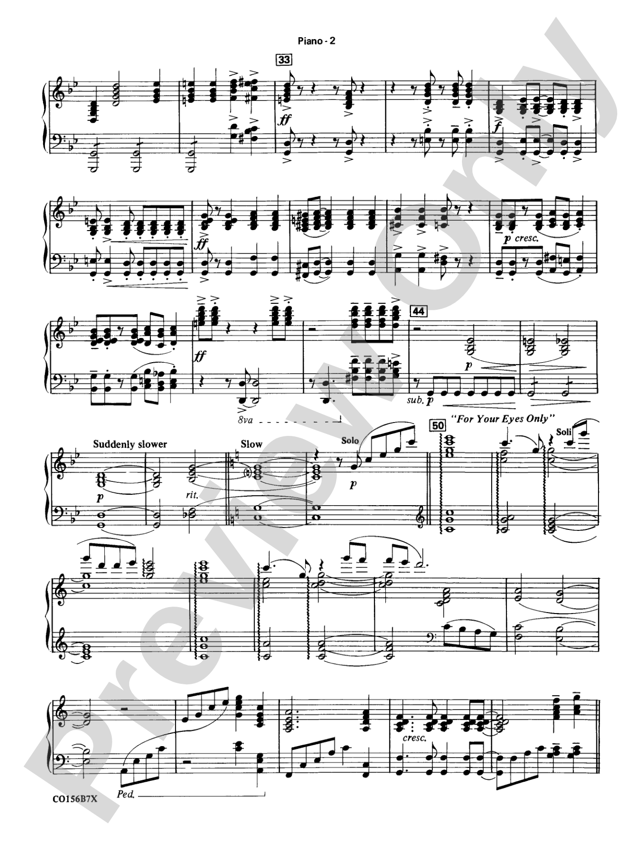 Themes from 007: Piano Accompaniment