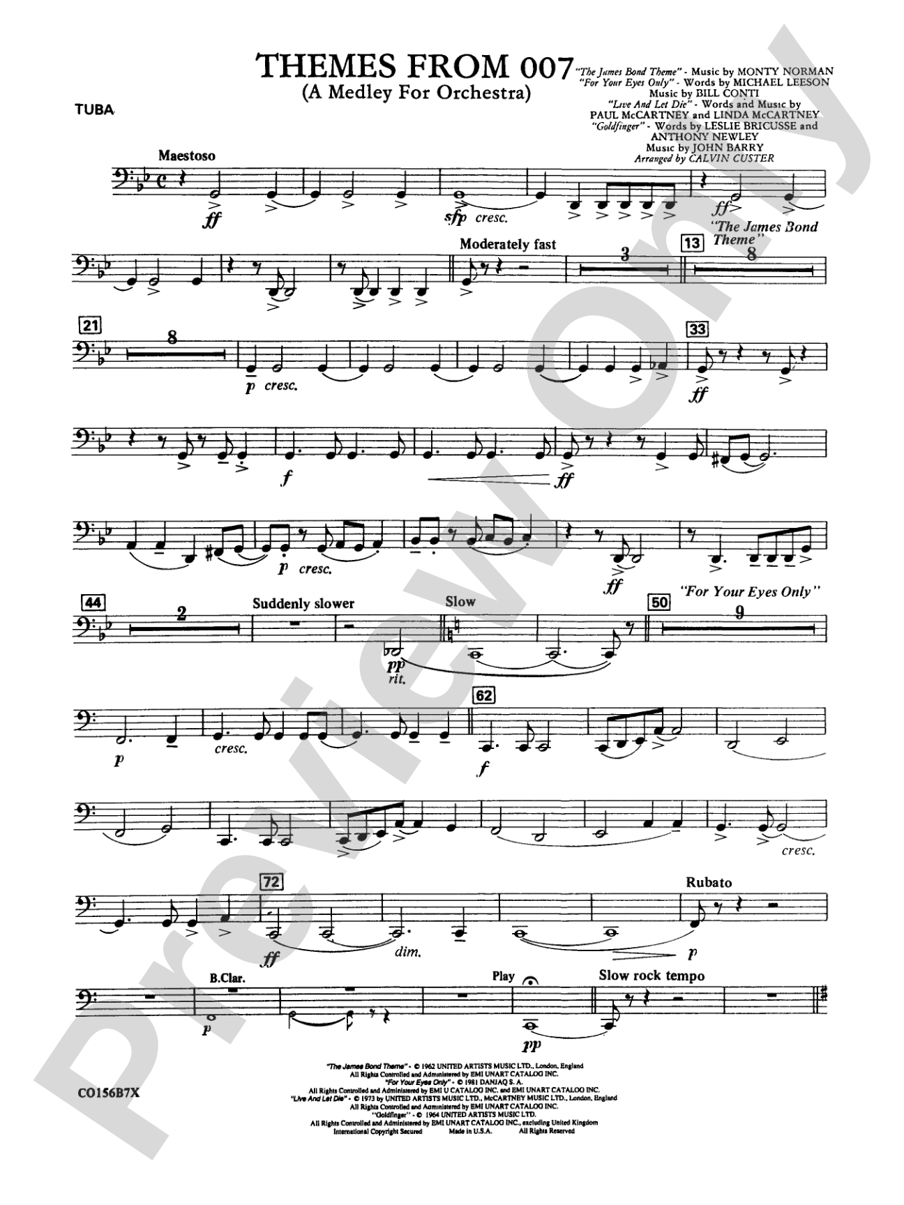 Themes from 007: Tuba
