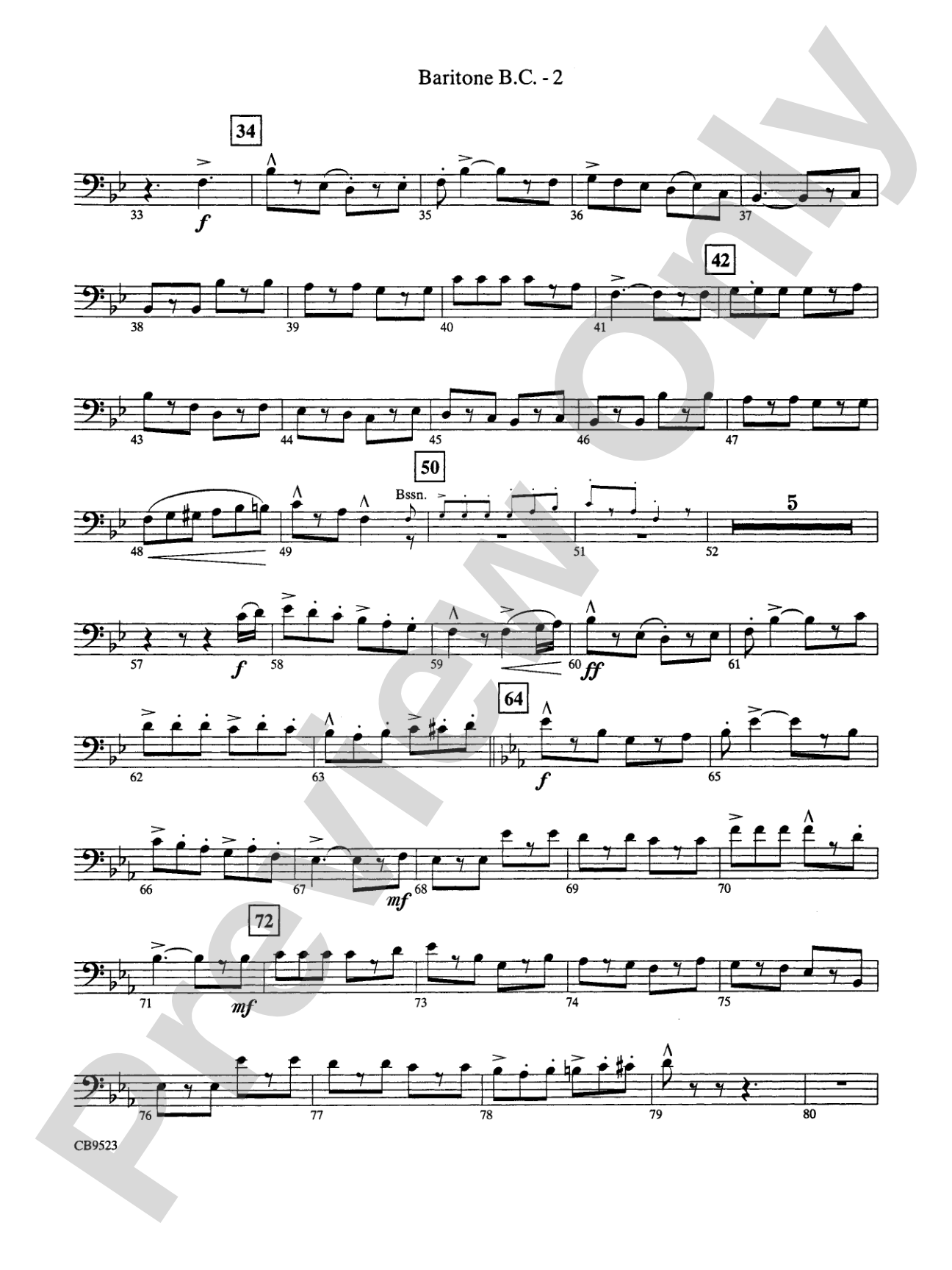 The Wizard of Oz (Medley): Baritone B.C.