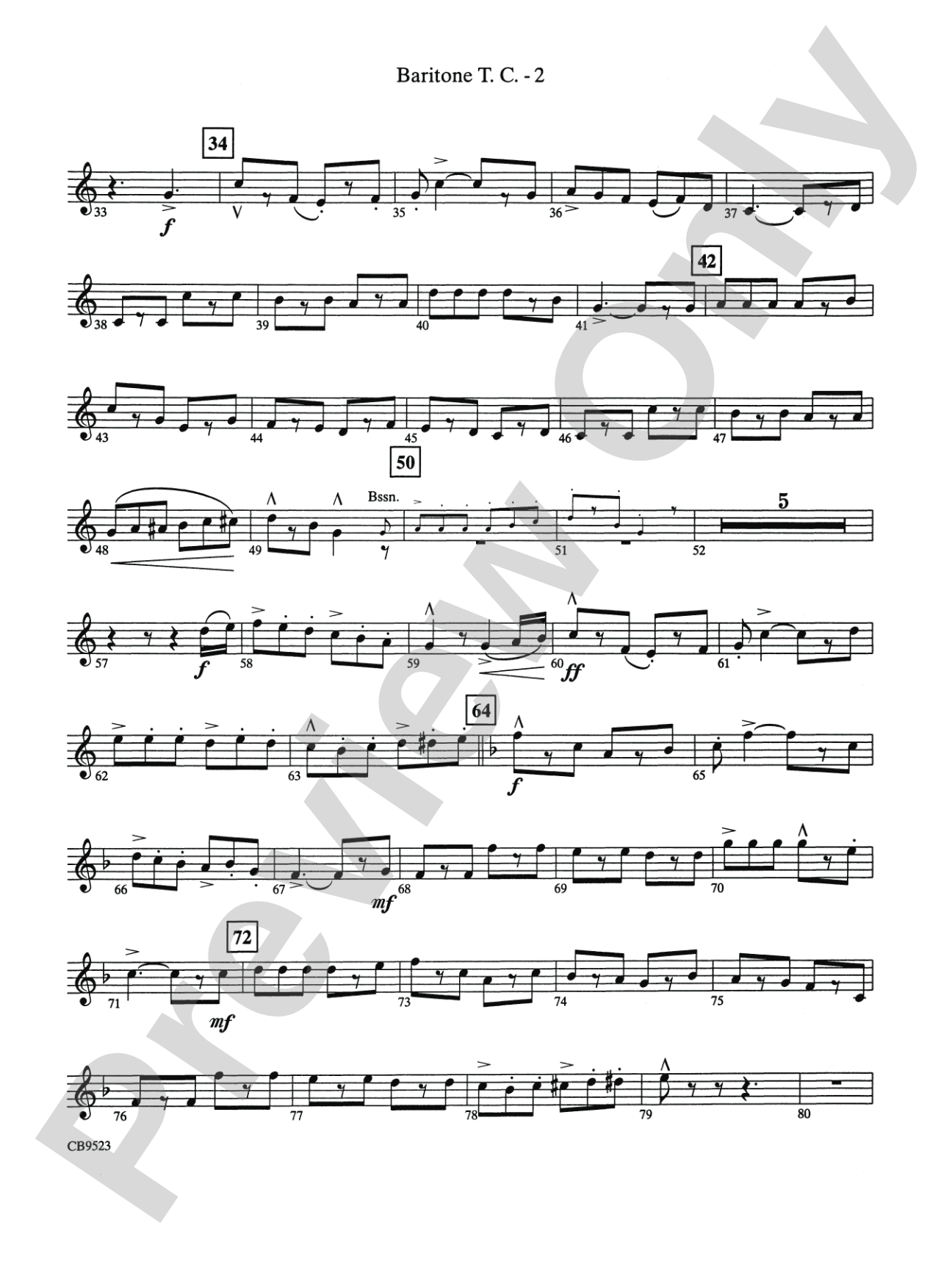 The Wizard of Oz (Medley): Baritone T.C.