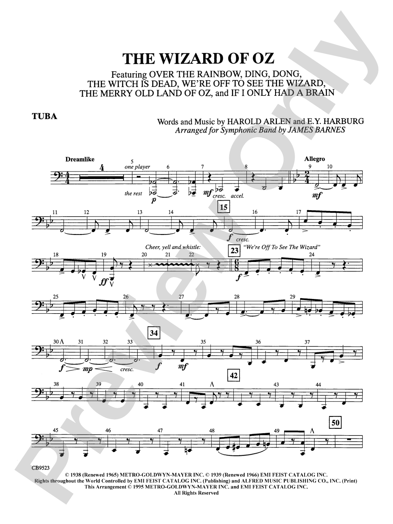 The Wizard of Oz (Medley): Tuba