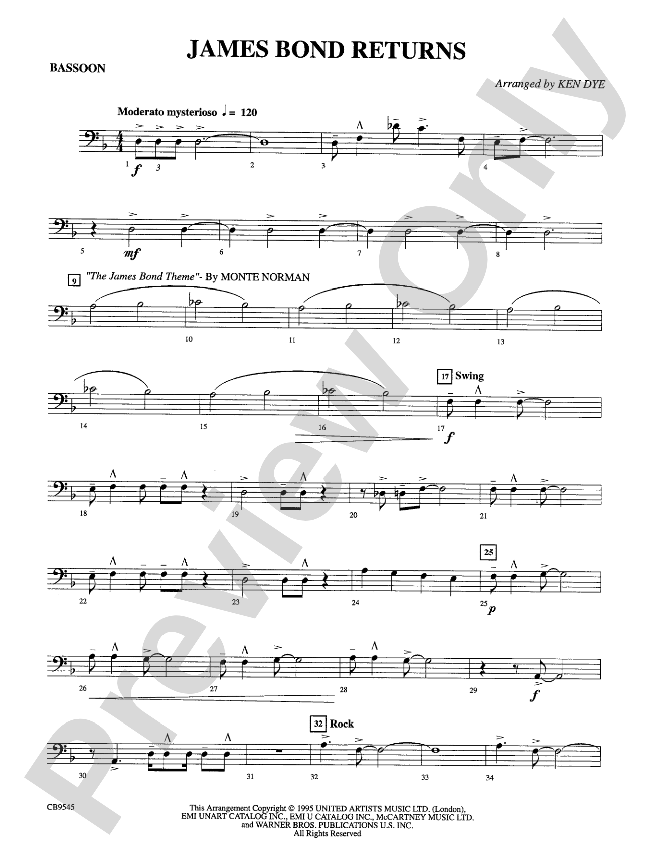 James Bond Returns: Bassoon
