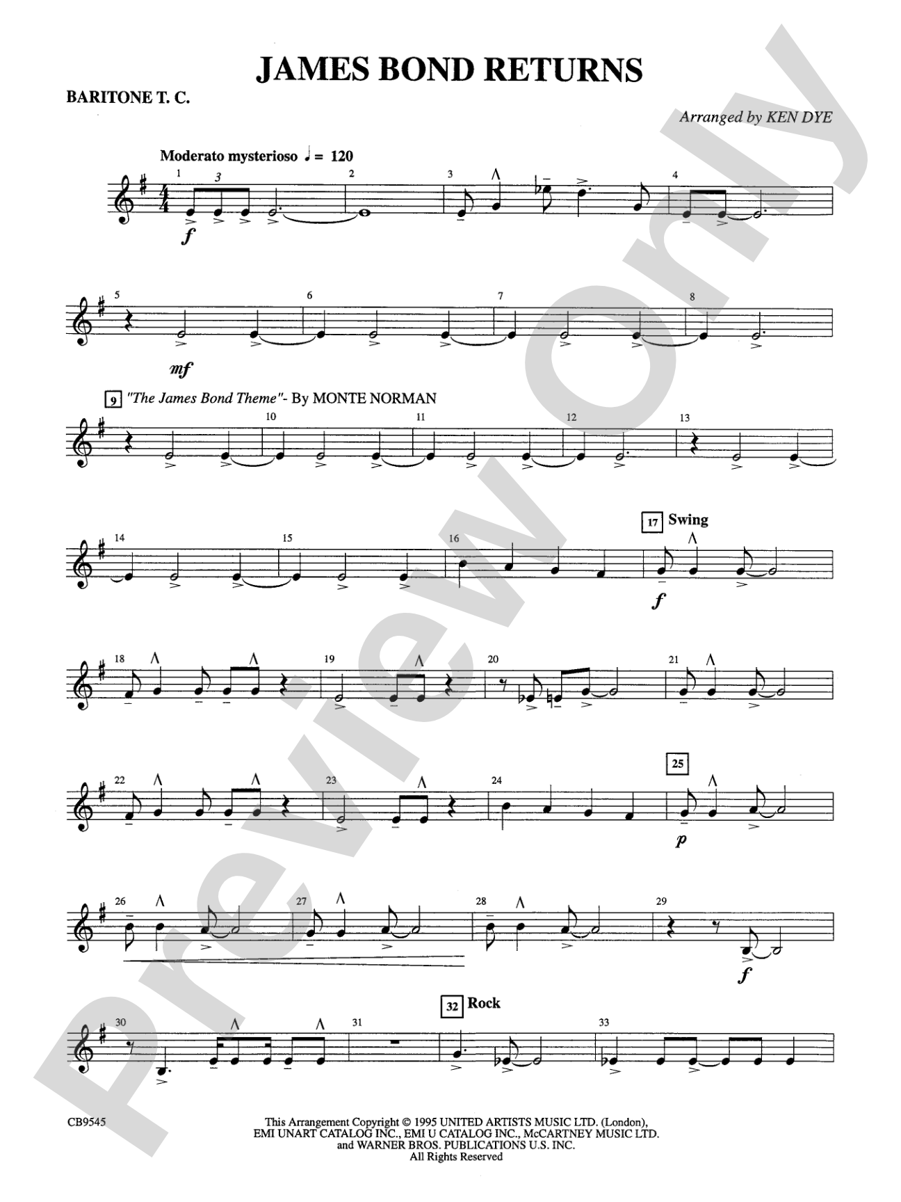 James Bond Returns: Baritone T.C.