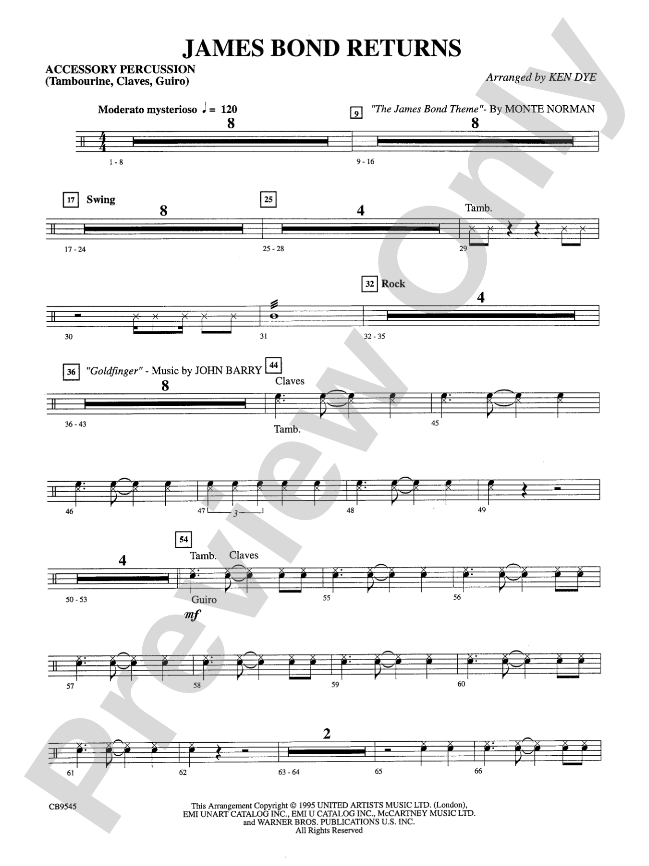 James Bond Returns: 2nd Percussion