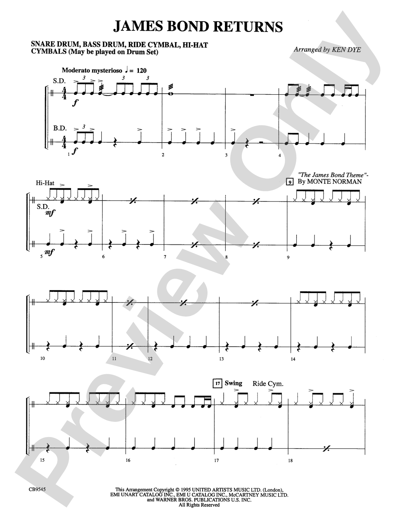 James Bond Returns: Snare Drum