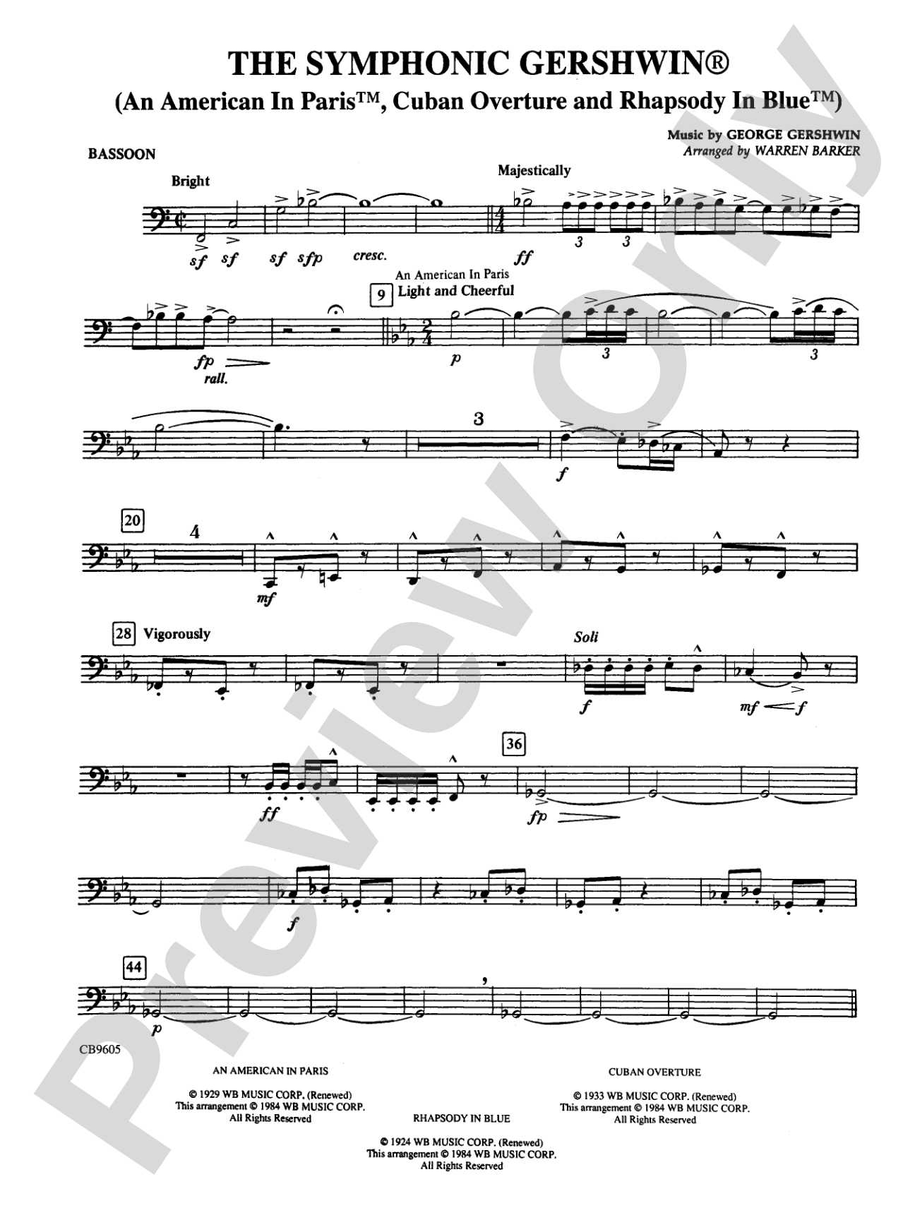 The Symphonic Gershwin: Bassoon