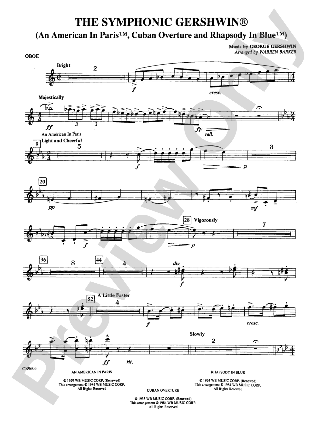 The Symphonic Gershwin: Oboe