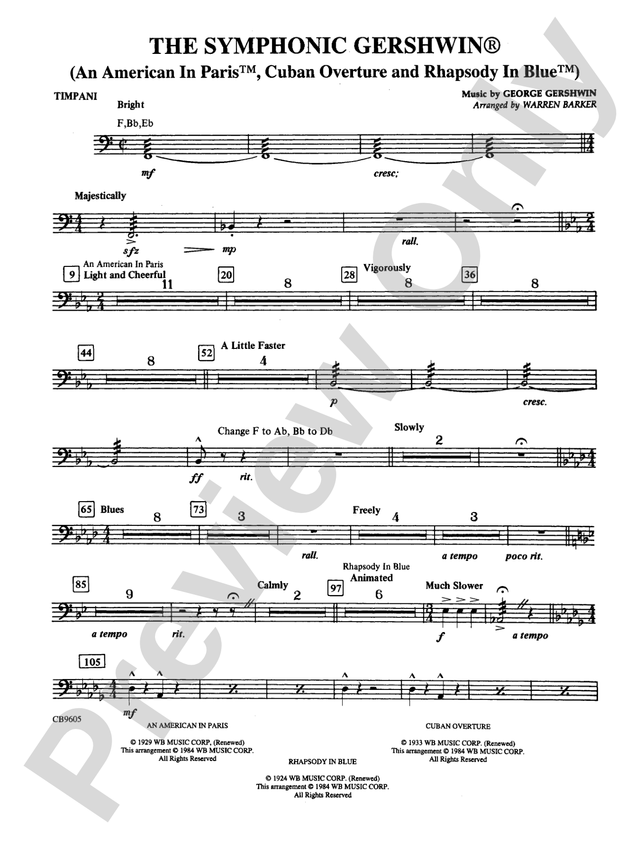 The Symphonic Gershwin: Timpani