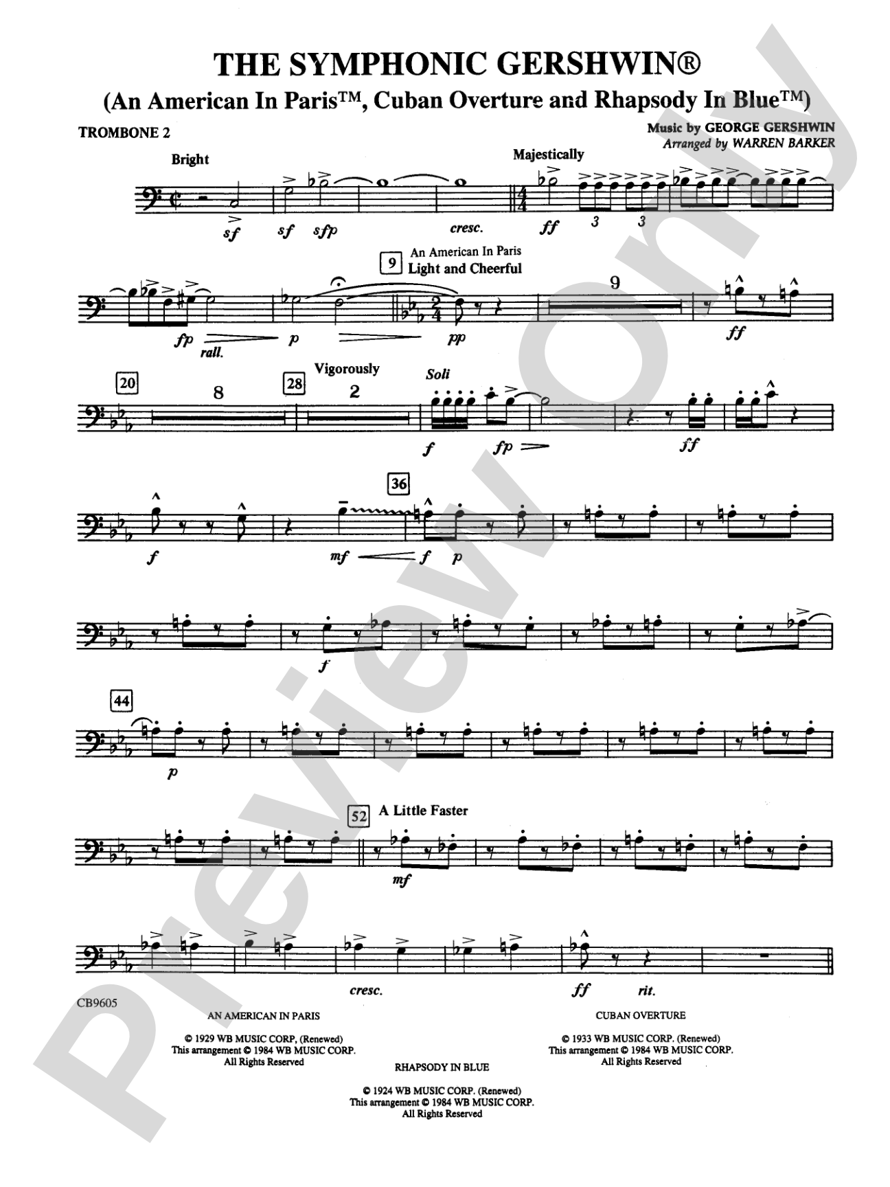 The Symphonic Gershwin: 2nd Trombone