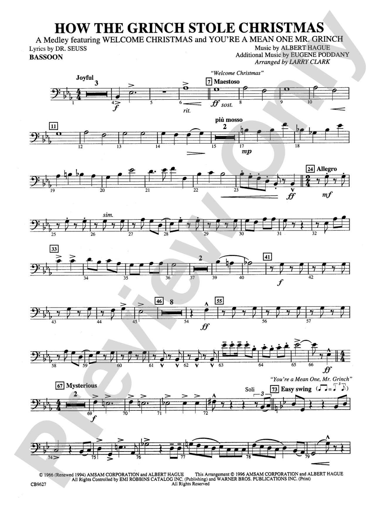 How the Grinch Stole Christmas: Bassoon