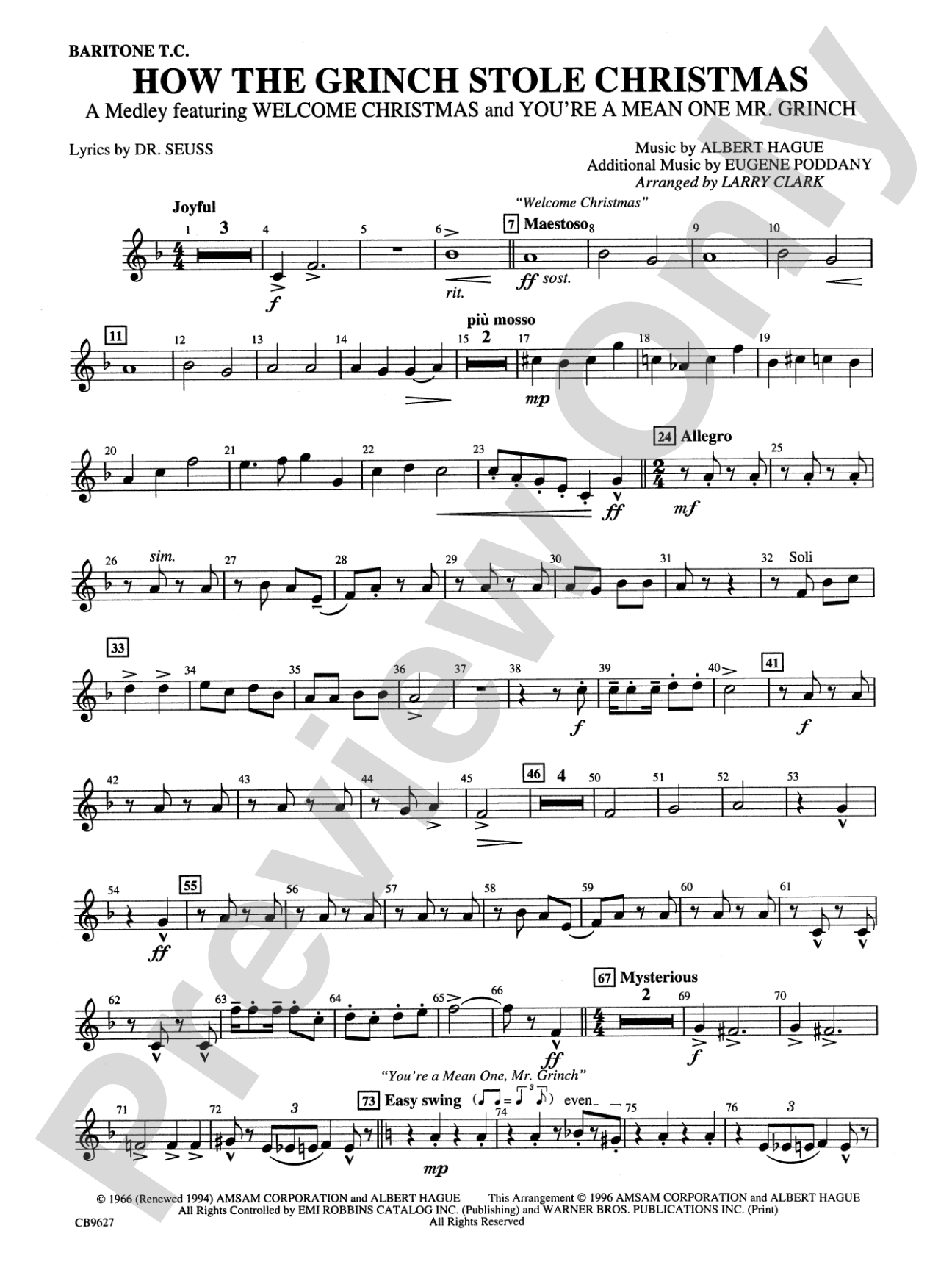 How the Grinch Stole Christmas: Baritone T.C.