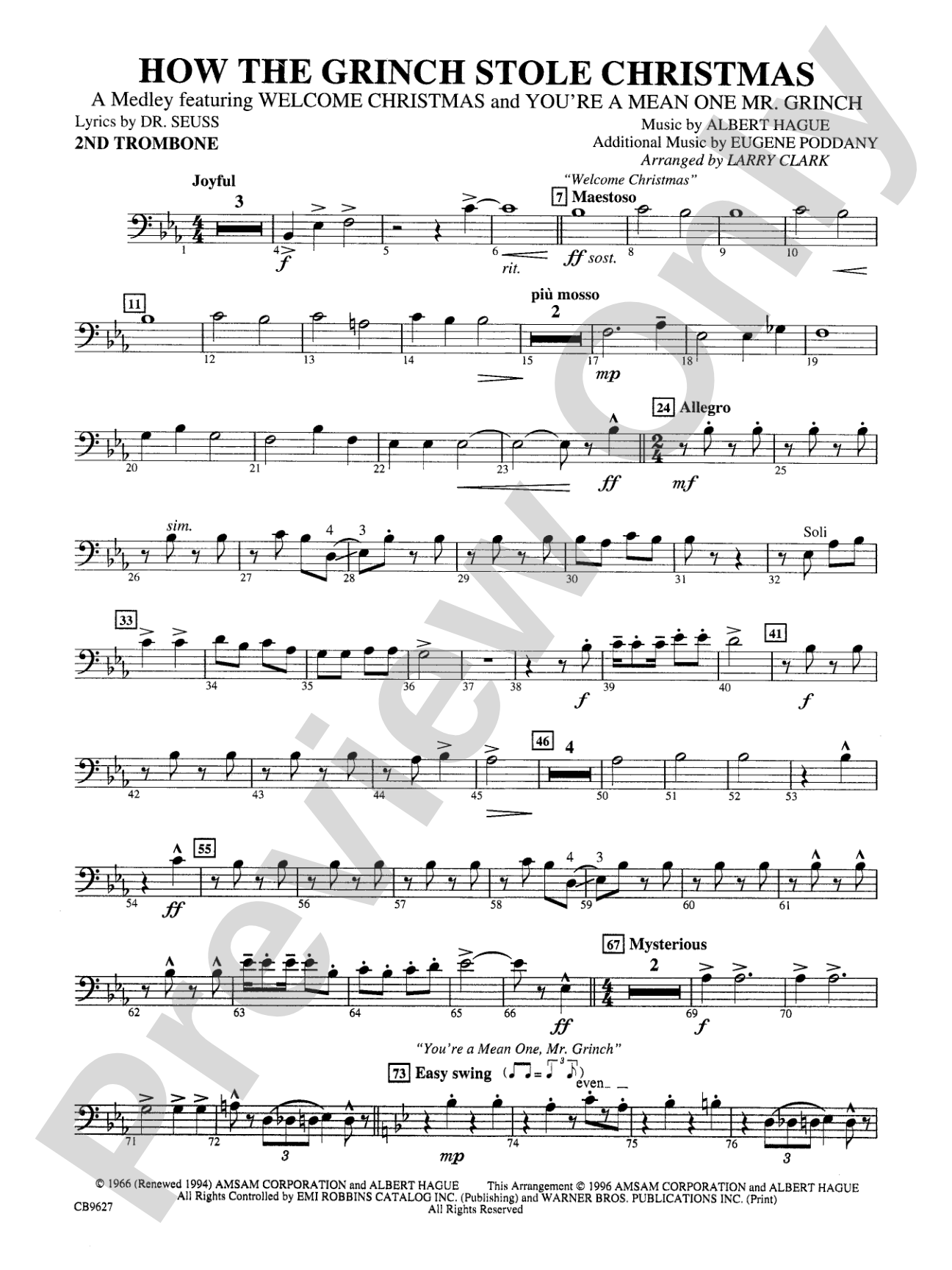 How the Grinch Stole Christmas: 2nd Trombone