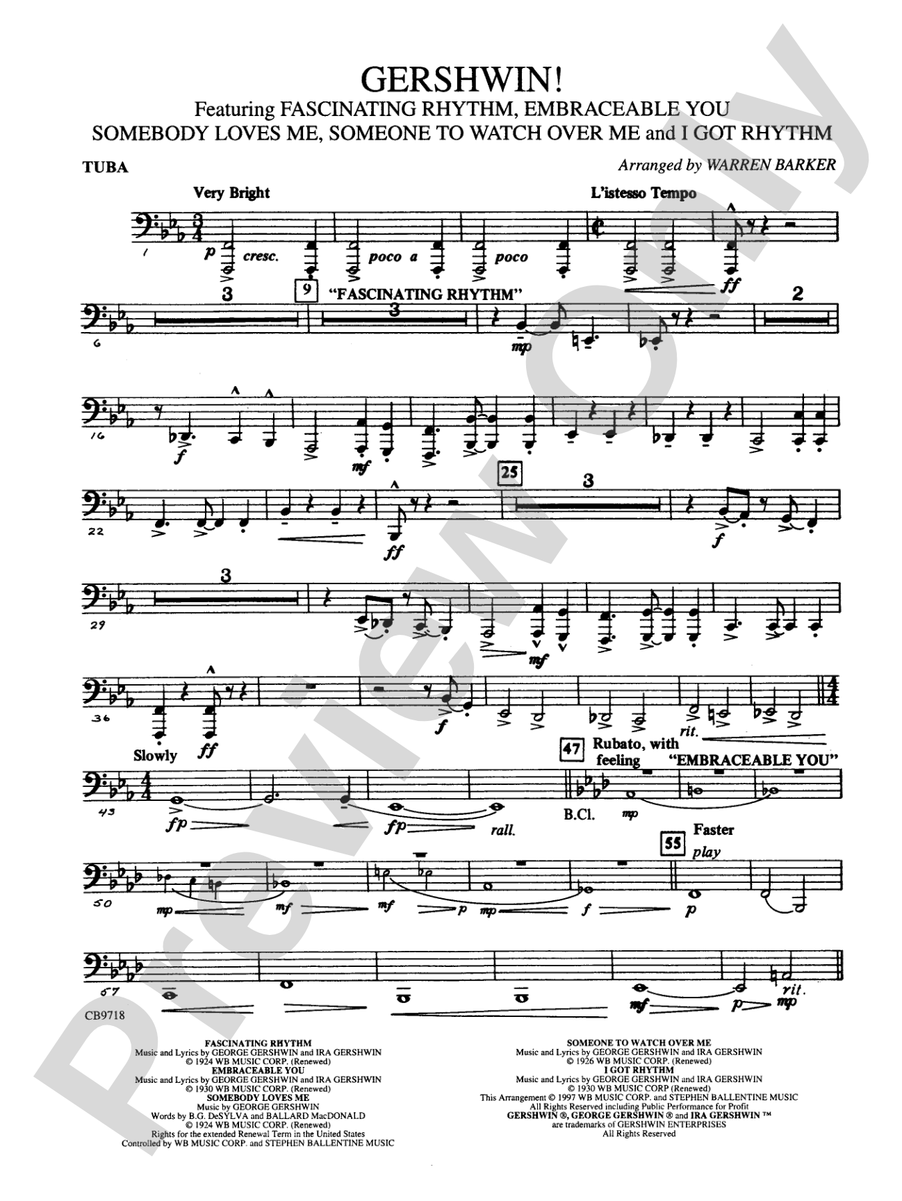 Gershwin! (Medley): Tuba