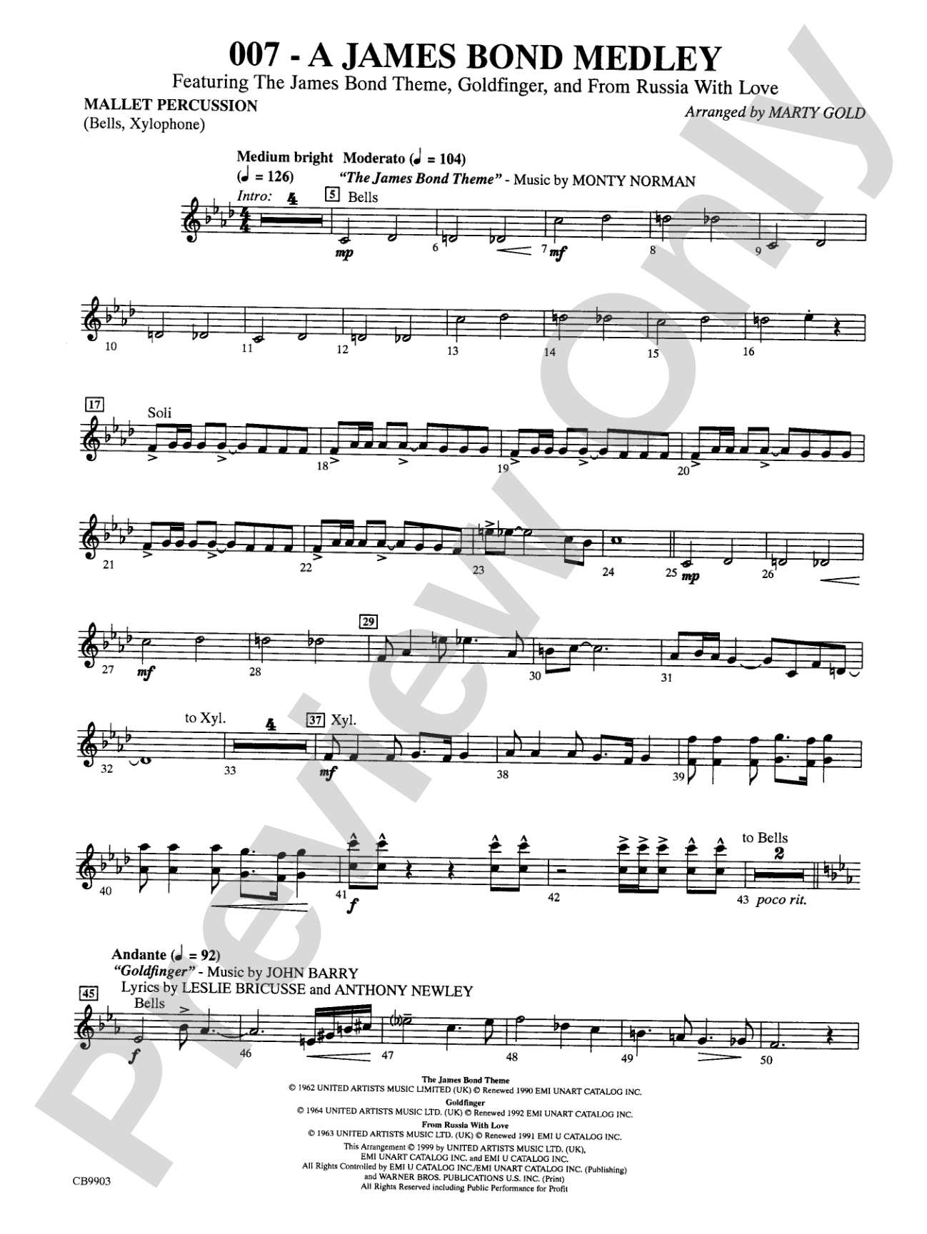 007 -- A James Bond Medley: Mallets