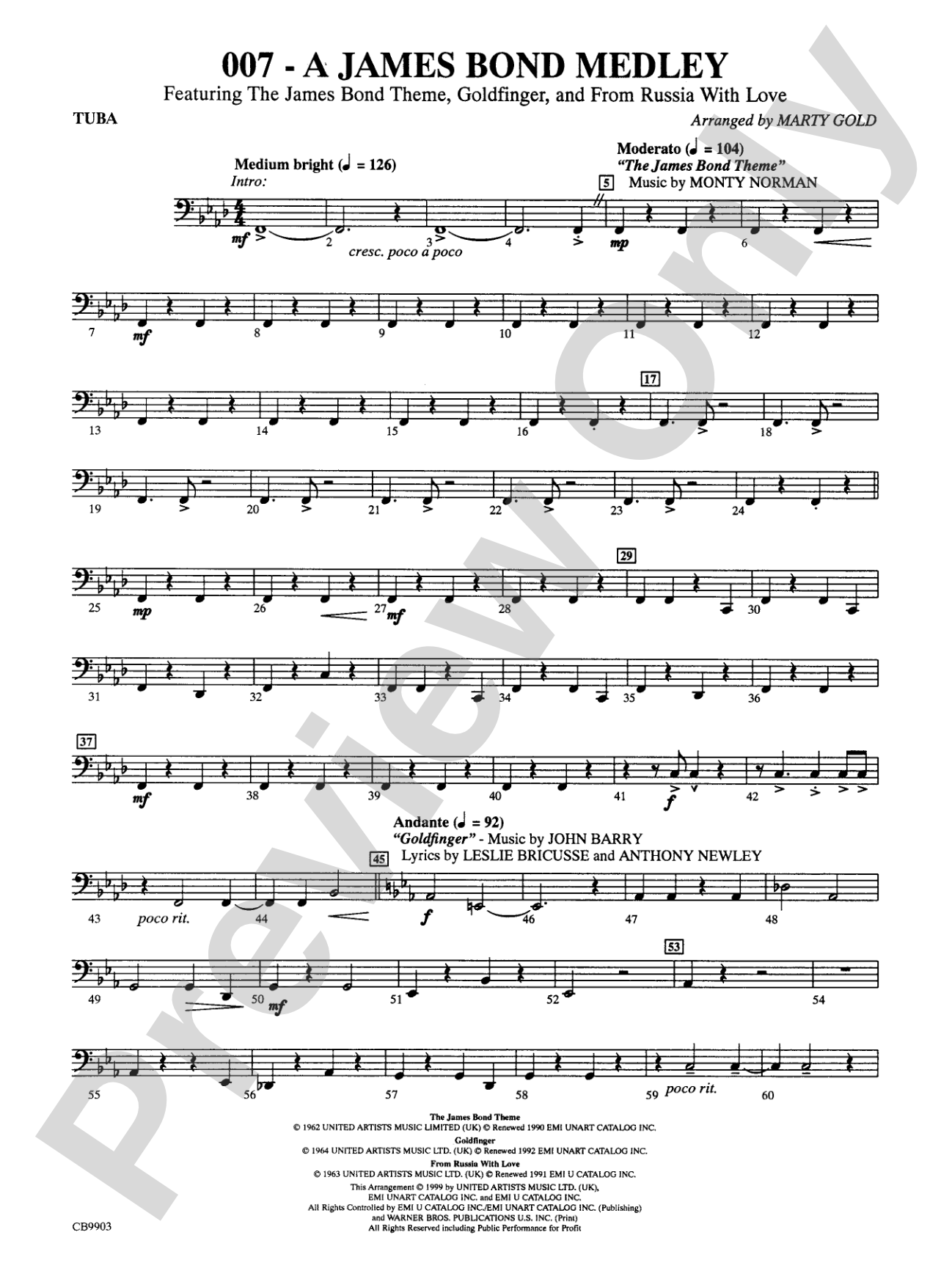 007 -- A James Bond Medley: Tuba