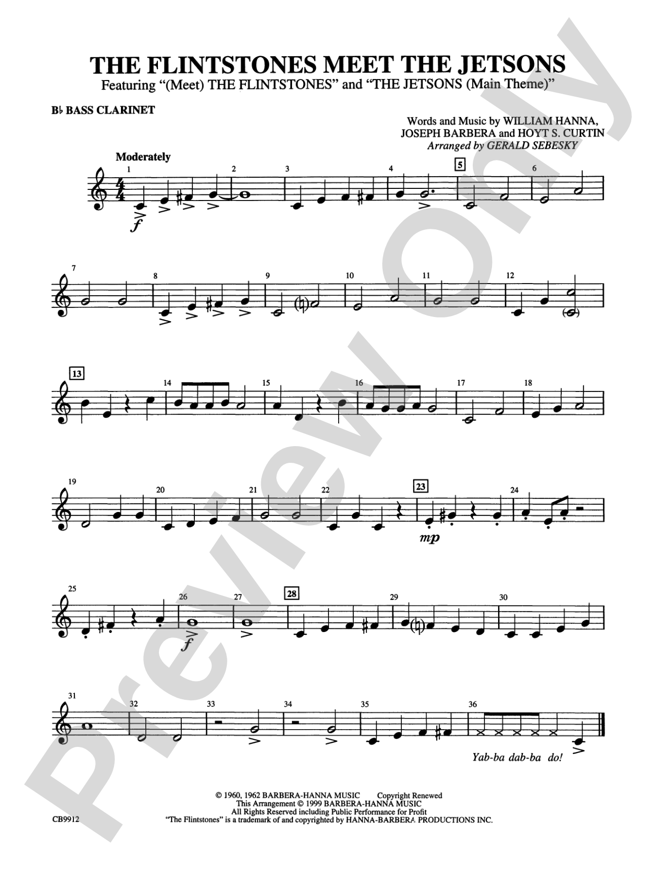 The Flintstones Meet the Jetsons: B-flat Bass Clarinet