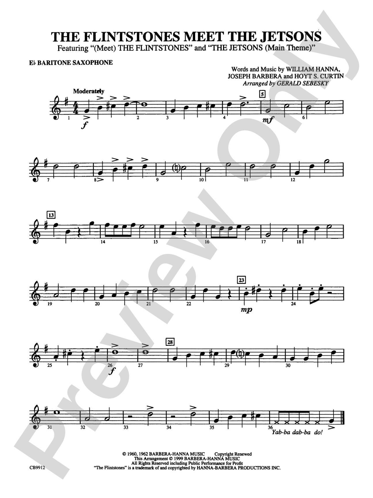 The Flintstones Meet the Jetsons: E-flat Baritone Saxophone