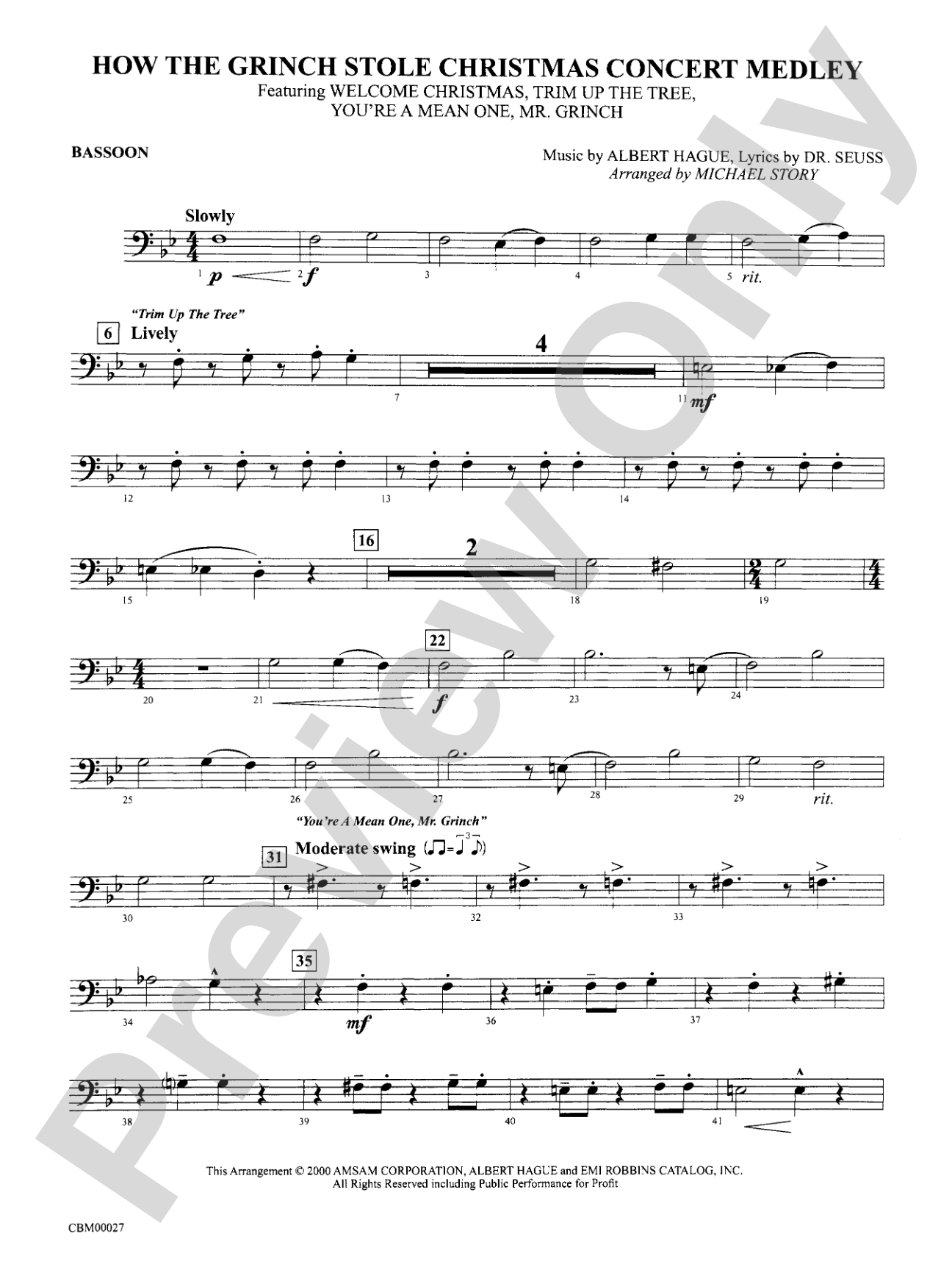 How the Grinch Stole Christmas: Bassoon