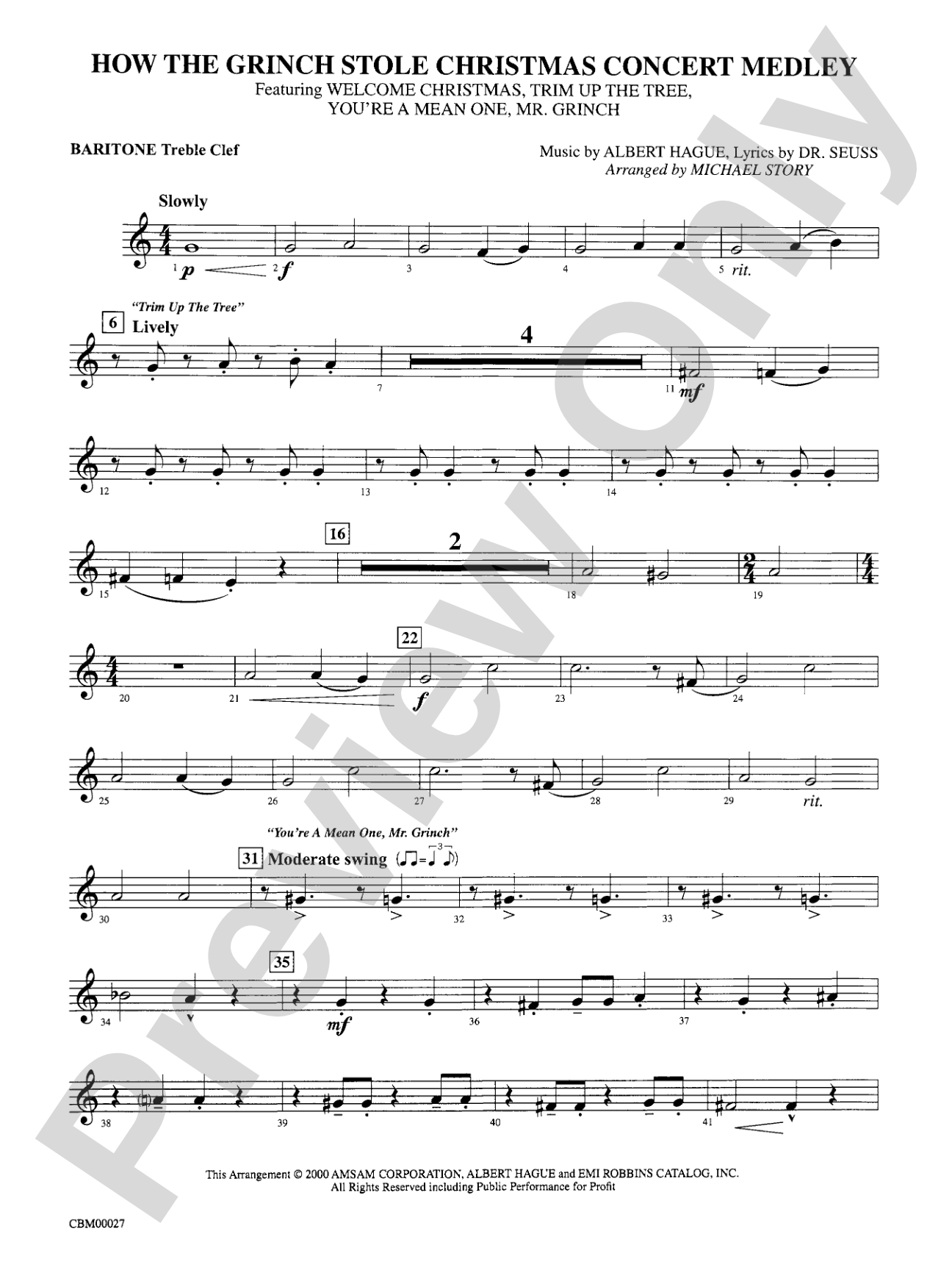 How the Grinch Stole Christmas: Baritone T.C.