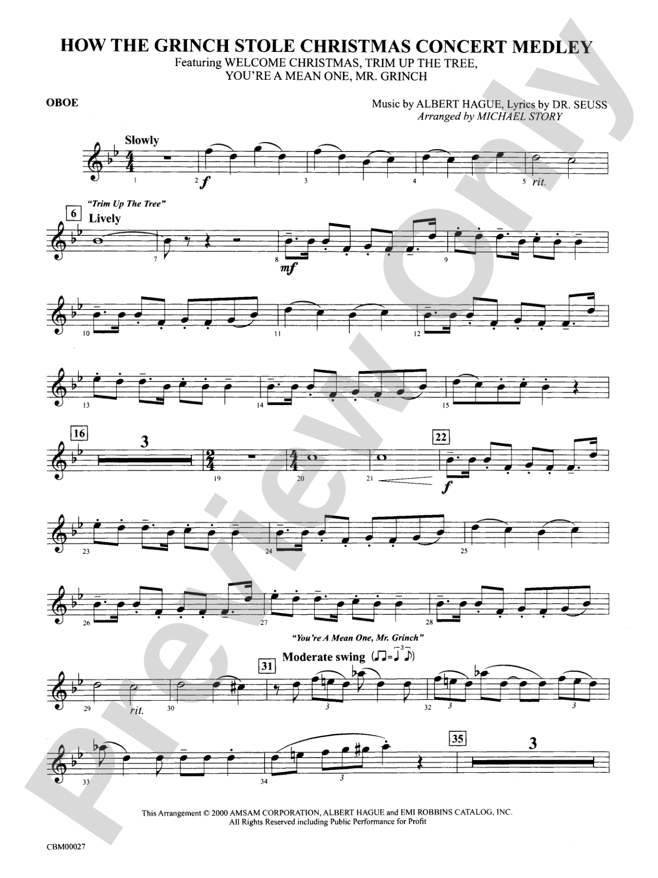How the Grinch Stole Christmas: Oboe