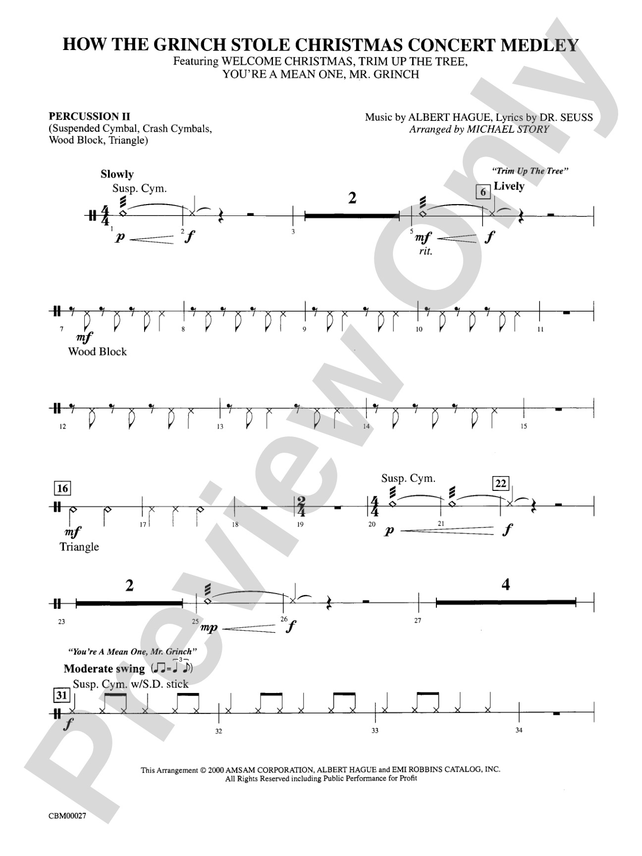 How the Grinch Stole Christmas: 2nd Percussion