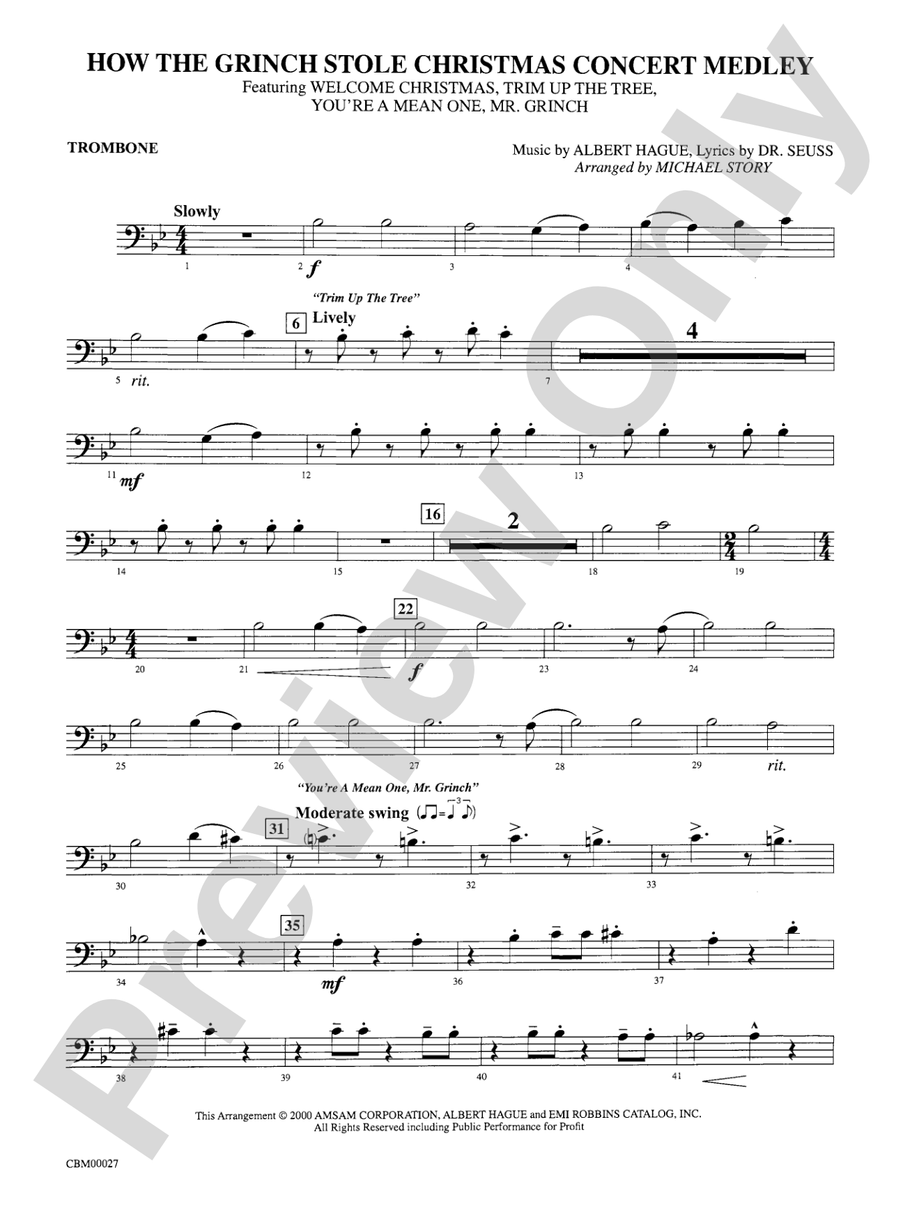 How the Grinch Stole Christmas: 1st Trombone