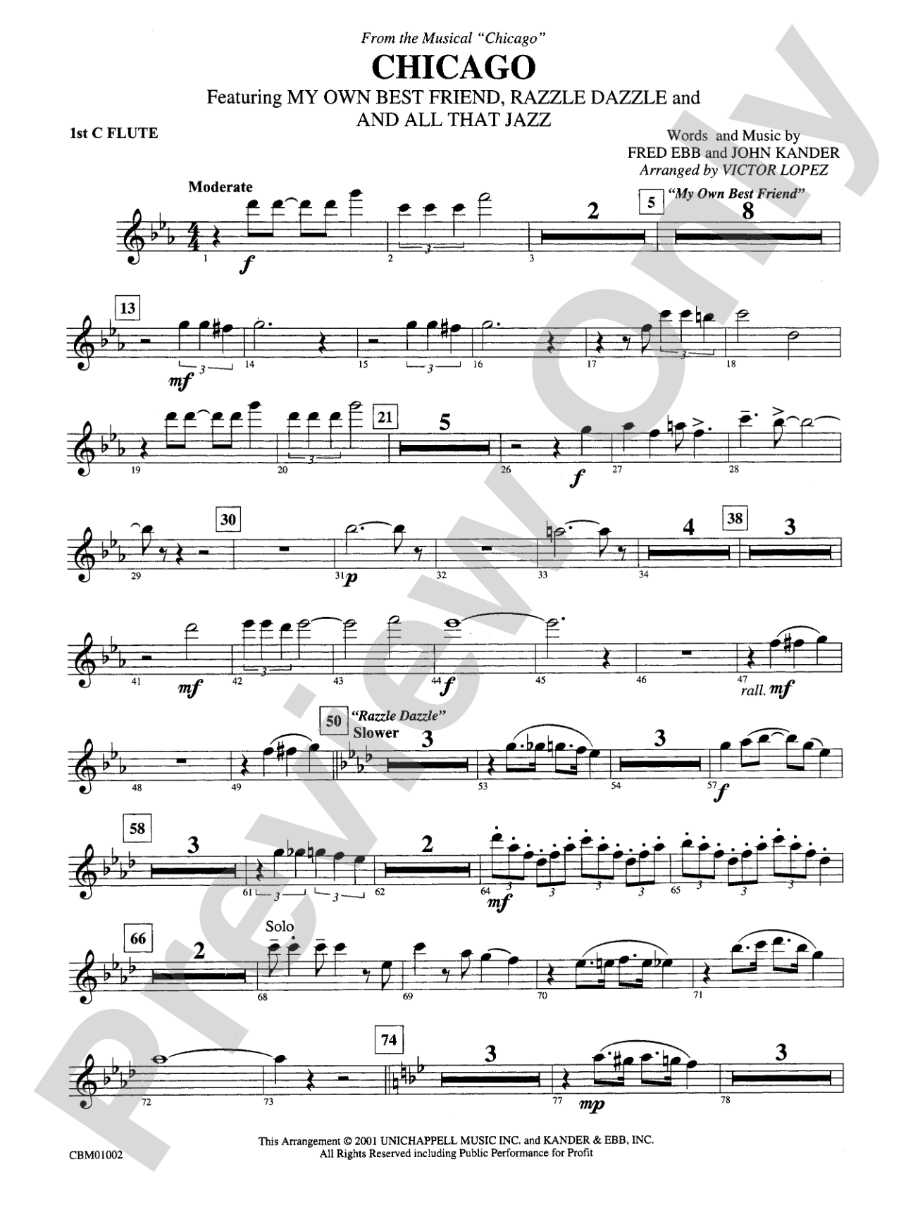 Chicago! (from the Musical Chicago!): Flute