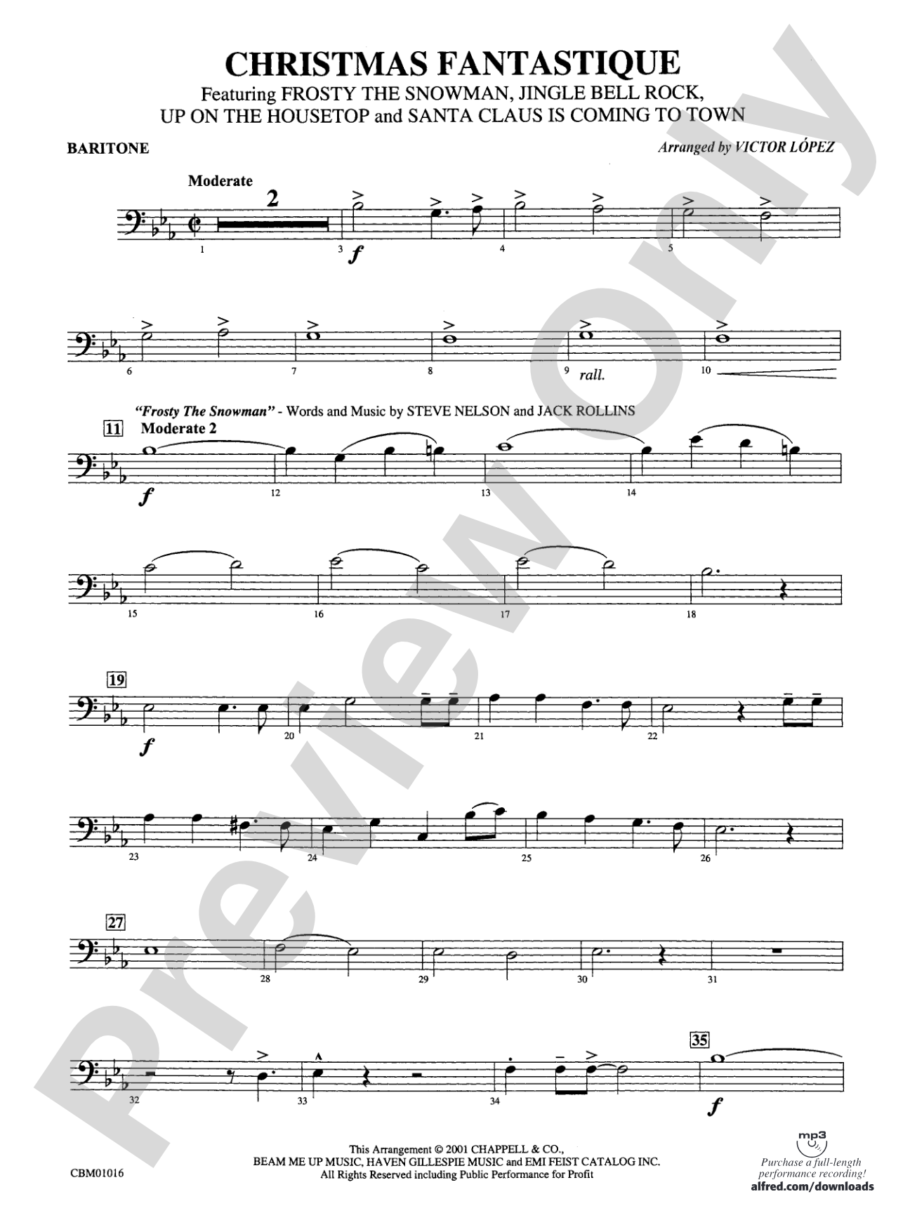 Christmas Fantastique (Medley): Baritone B.C.
