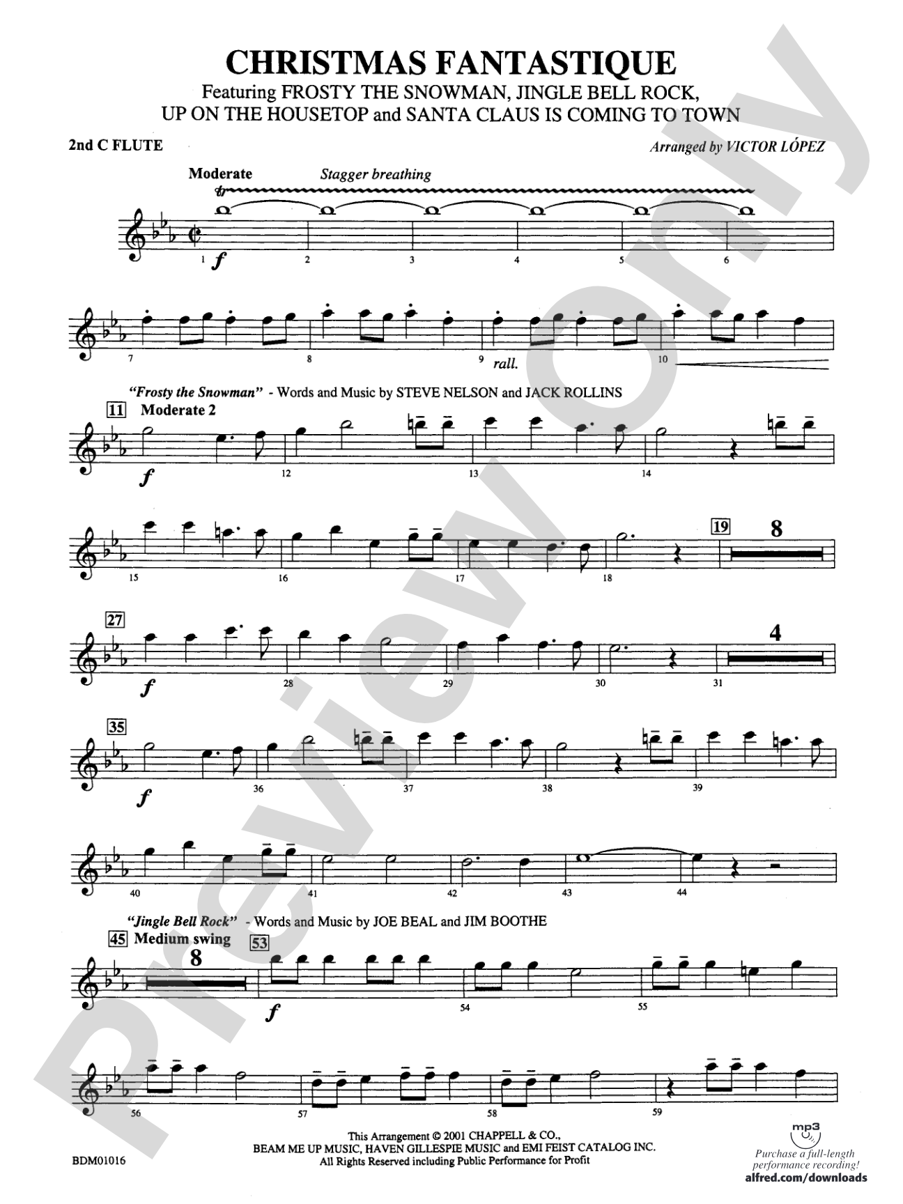 Christmas Fantastique (Medley): 2nd Flute