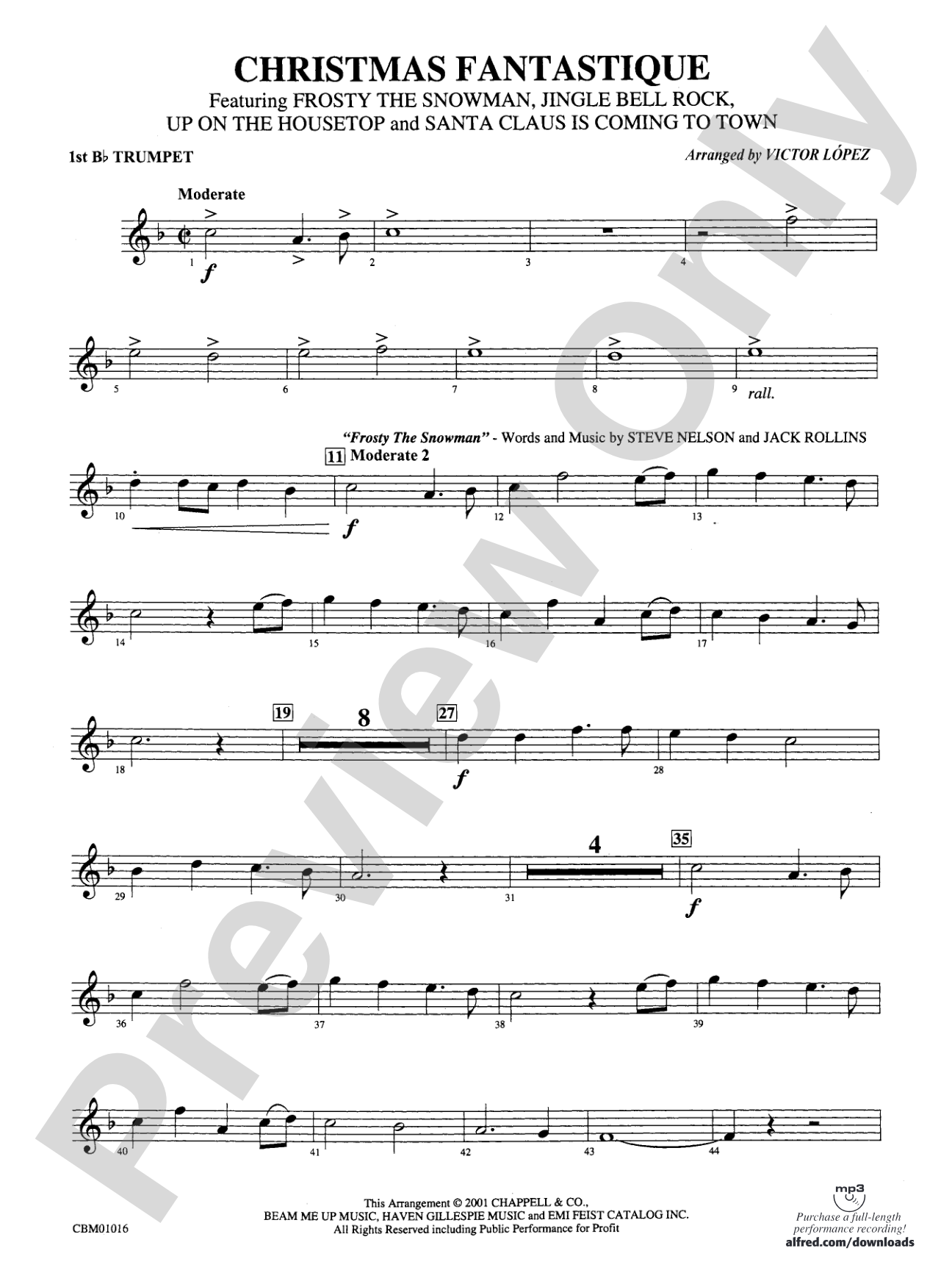 Christmas Fantastique (Medley): 1st B-flat Trumpet